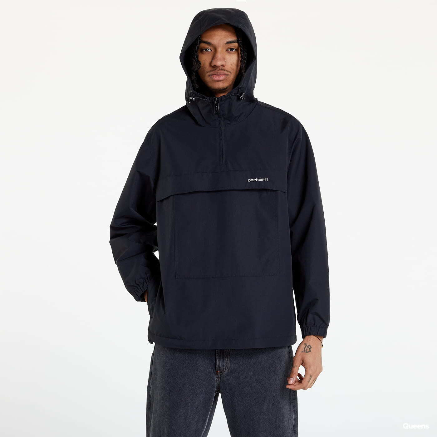 Carhartt pullover jacket black sales
