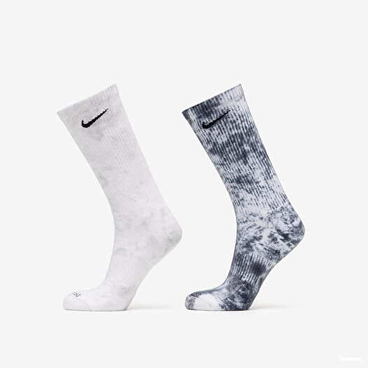 Socks Nike Everyday Plus Cushioned Tie-Dye Crew Socks 2-Pack Multicolor |  Queens