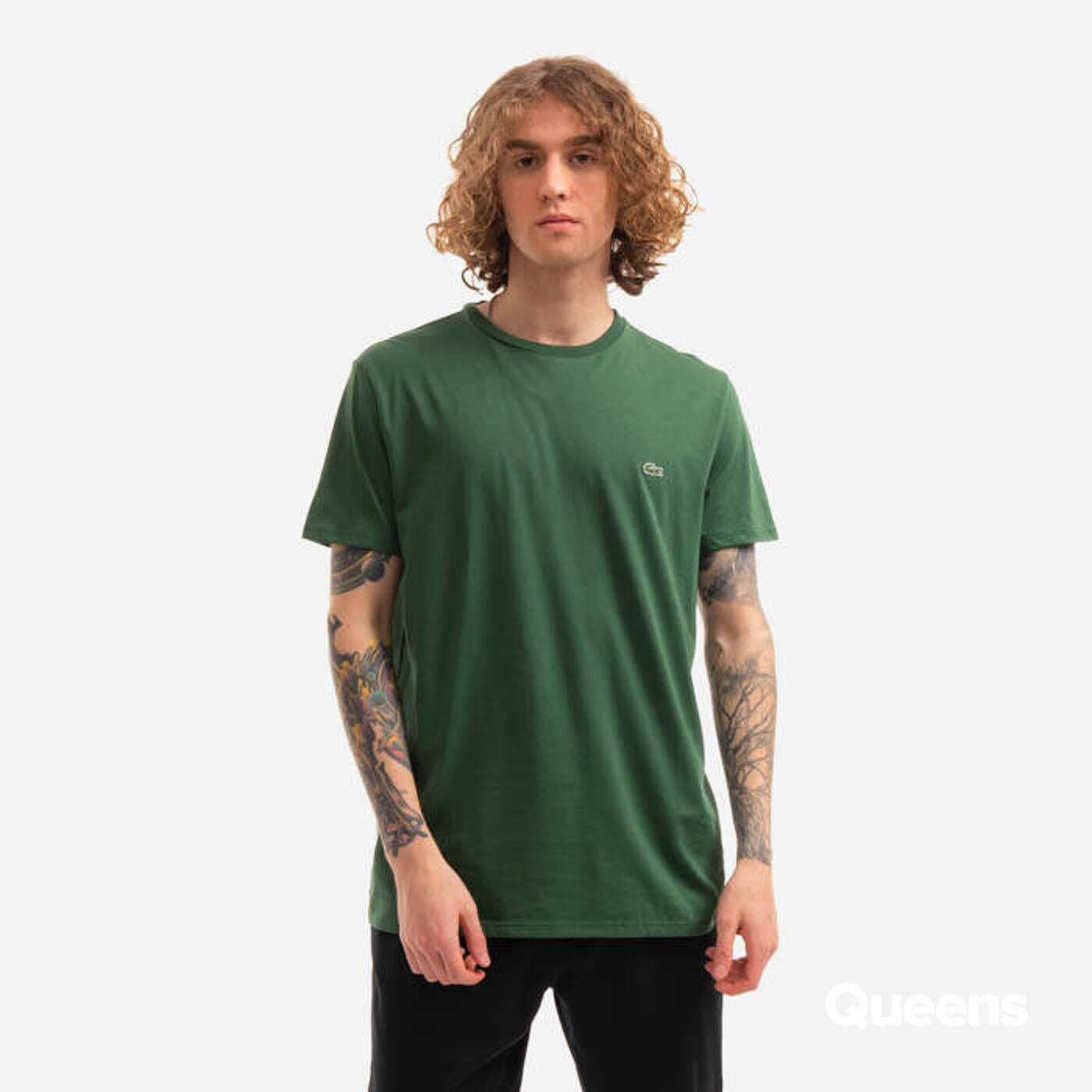 T-shirts LACOSTE PIMA Cotton Green
