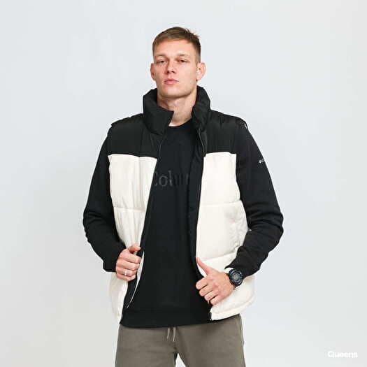 Black and white puffer vest 2025