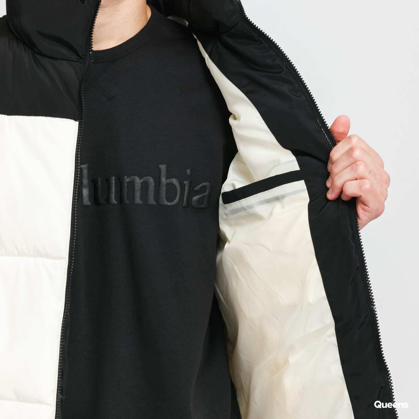 Безрукавки Urban Classics Block Puffer Vest Cream/ Black