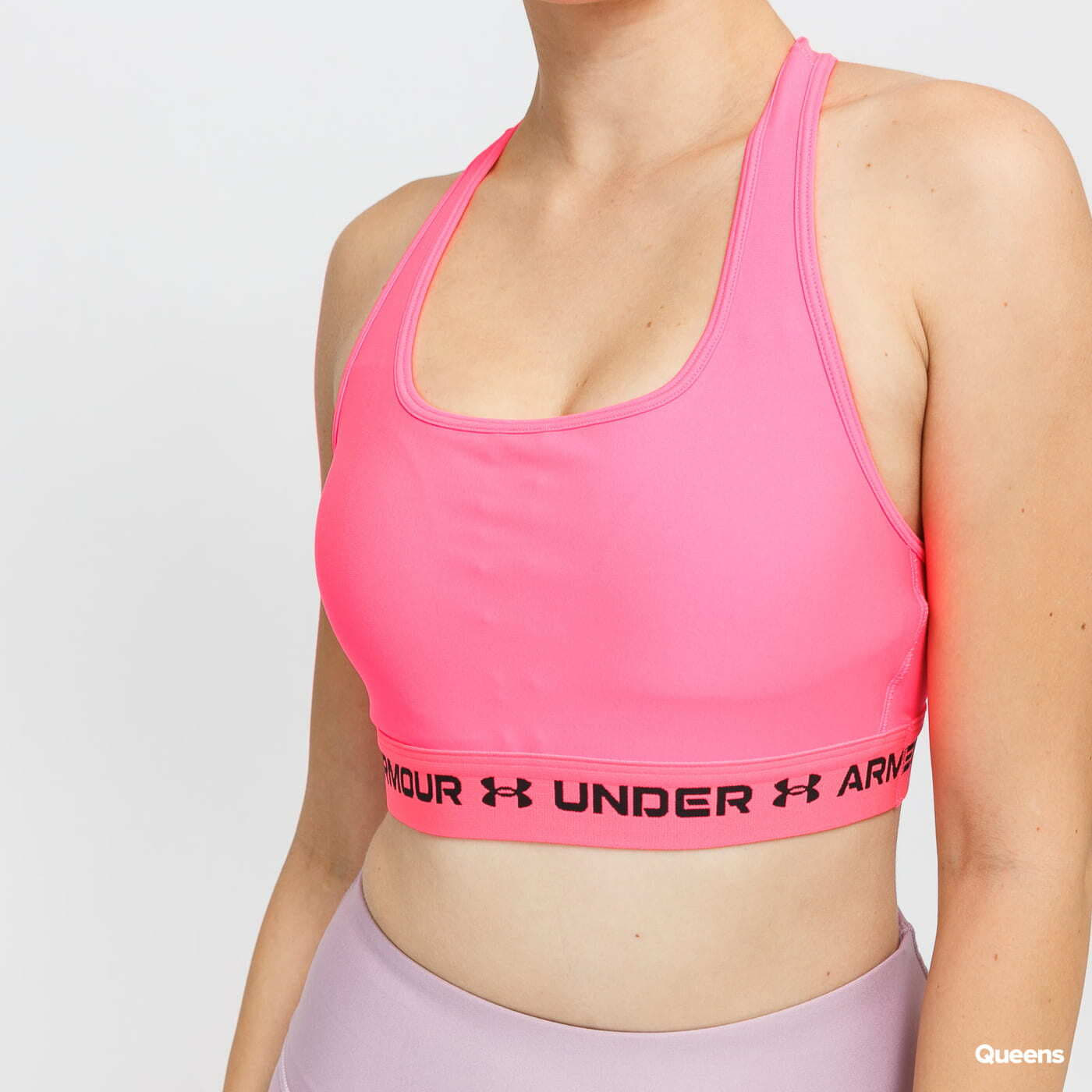 Tops Under Armour Crossback Mid Bra Pink