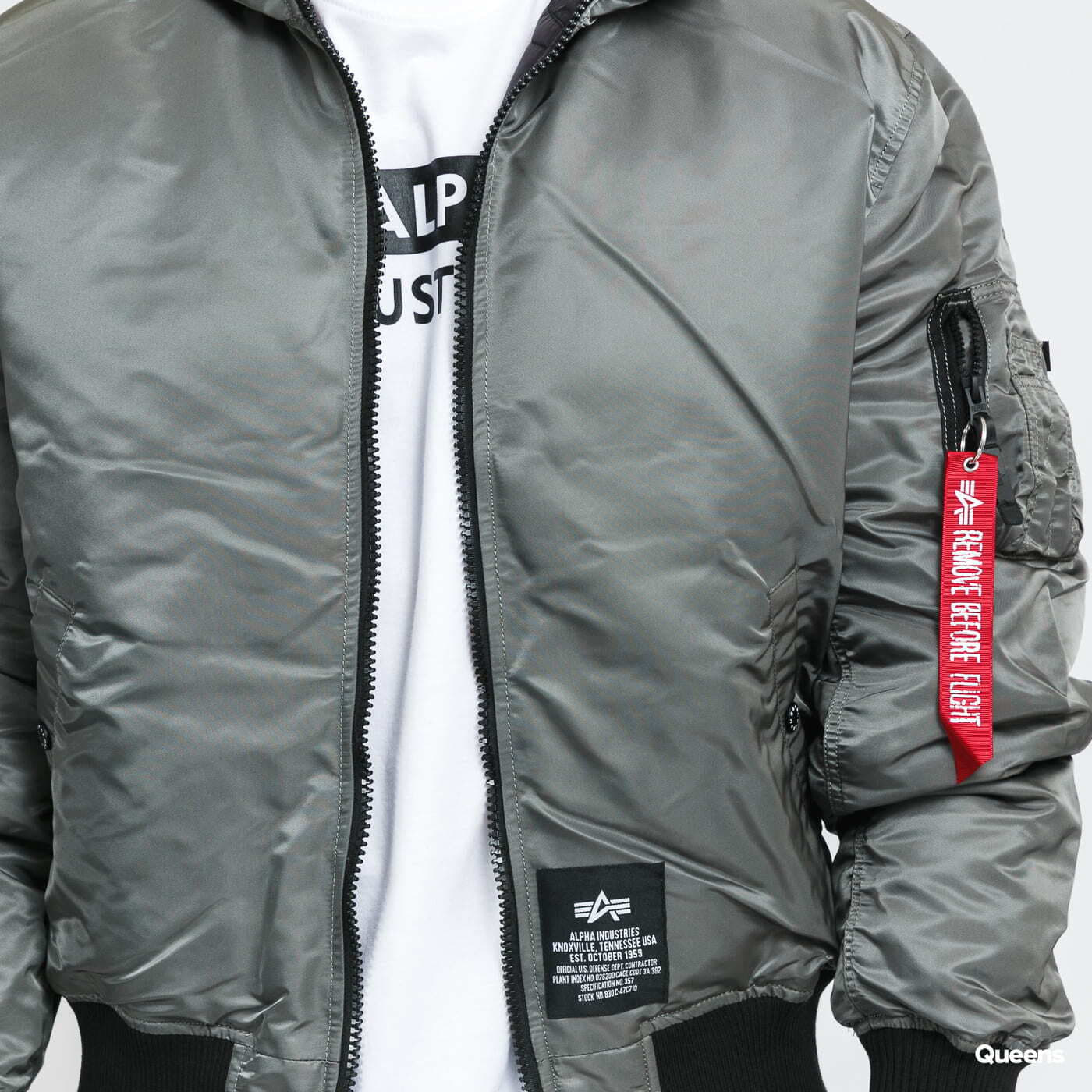 Jackets Alpha Industries Hooded Puffer FD Reversible Black/ Olive