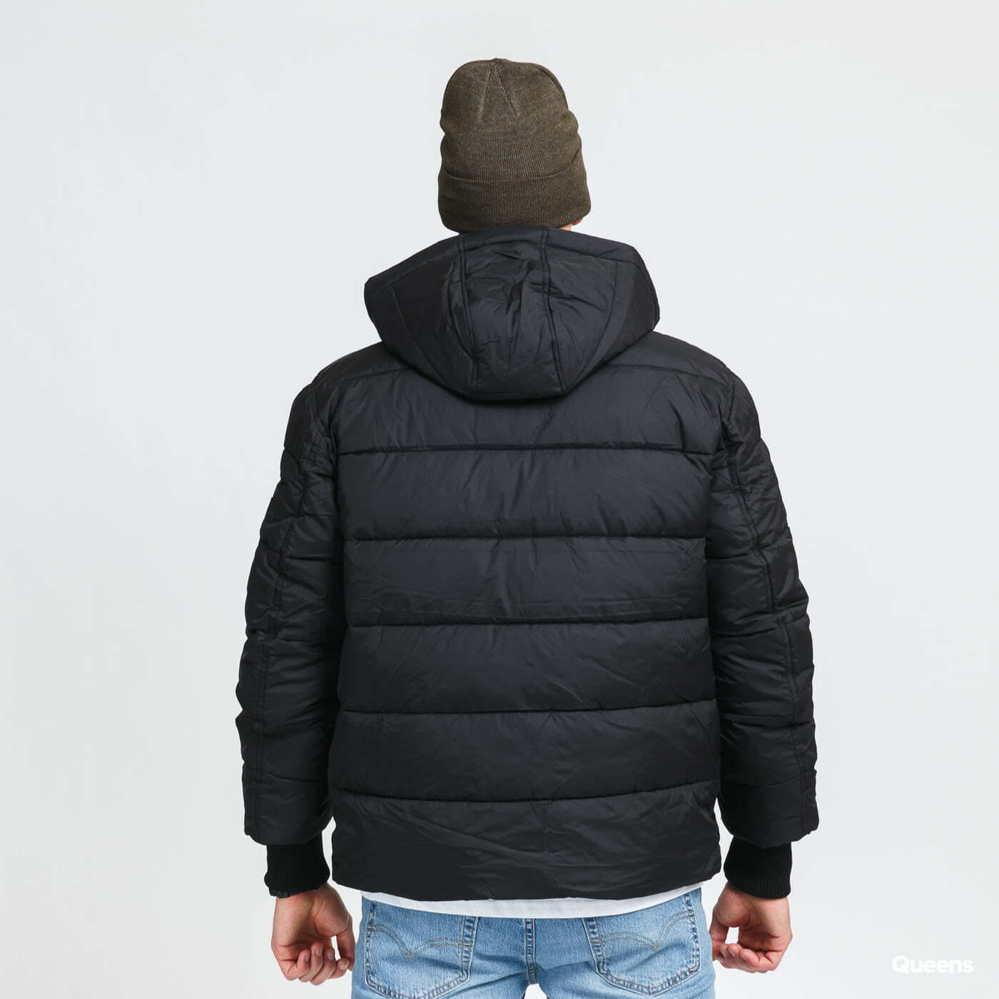 Jackets Alpha Industries Hooded Puffer Alpha FD Black