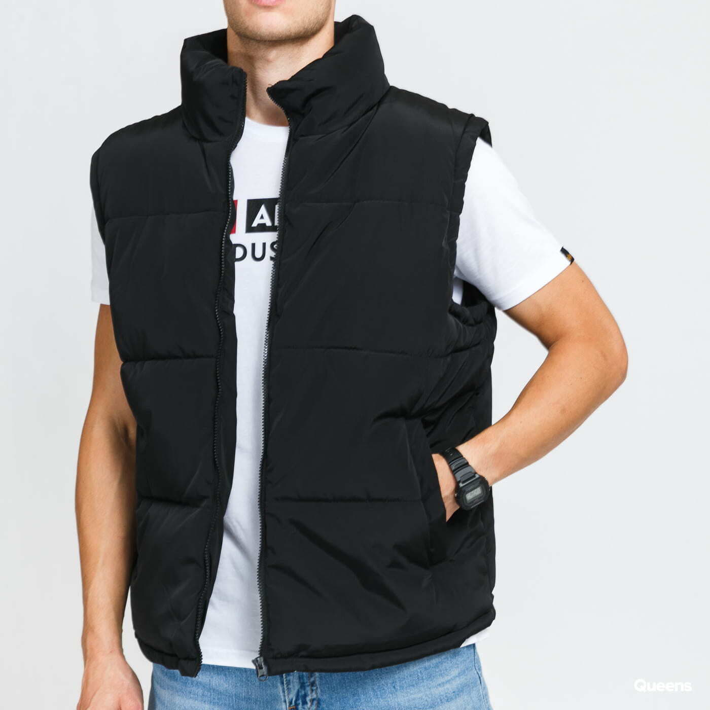 Vesty Urban Classics Block Puffer Vest Black