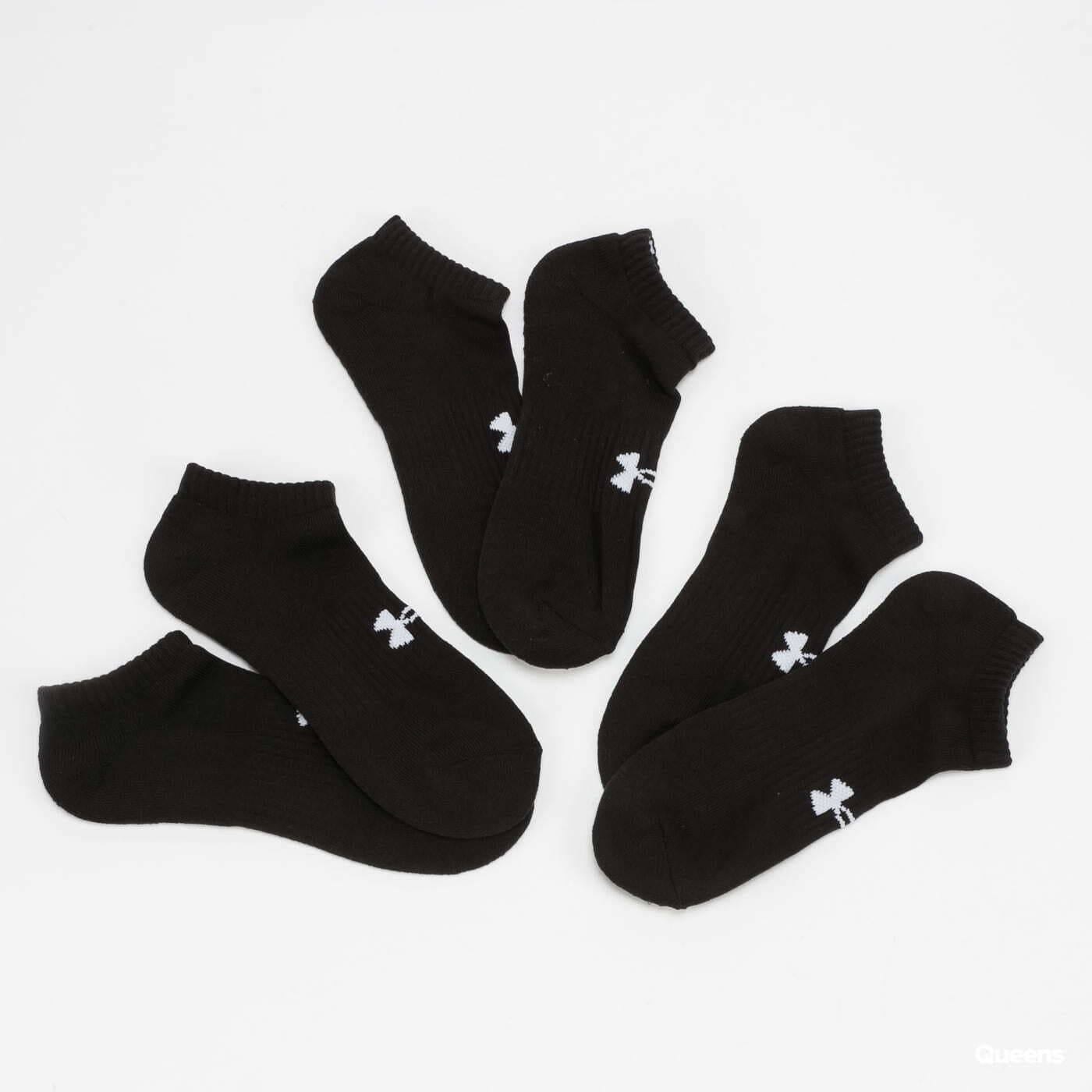 Sokken Under Armour 3Pack Core No Show Socks černé