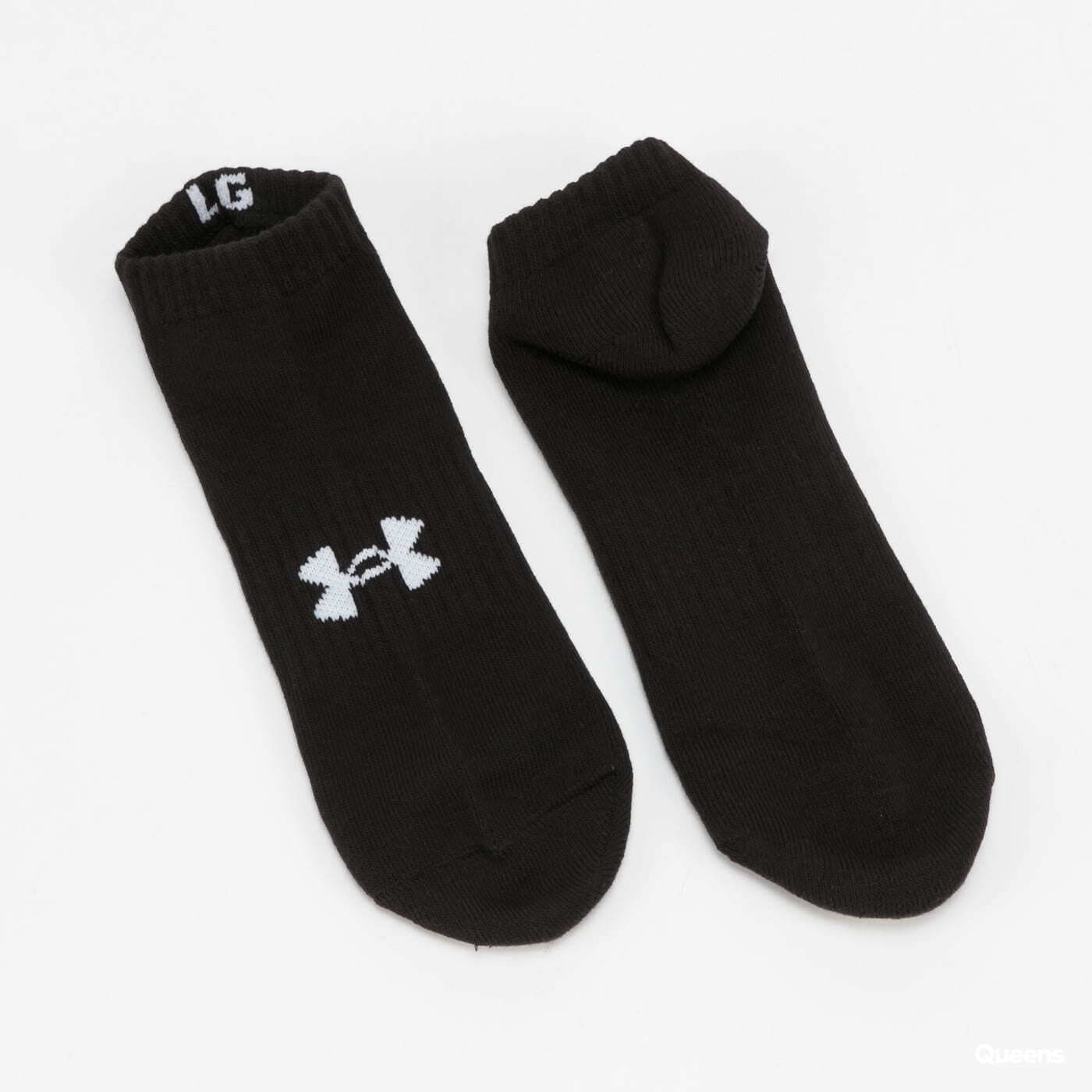 Calcetines Under Armour 3Pack Core No Show Socks černé