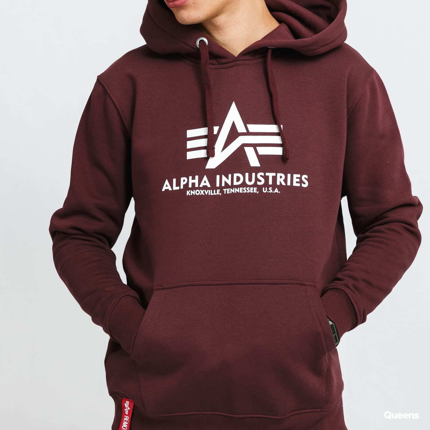 Sudaderas Alpha Industries Basic Hoody Dark Wine