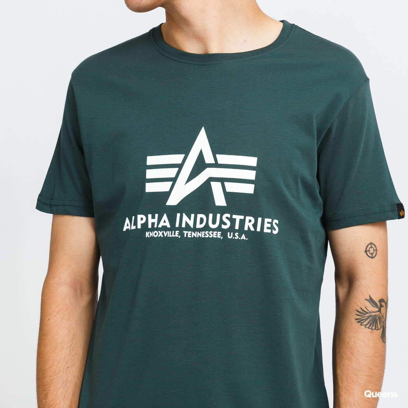 majice kratkih rukava Alpha Industries Basic Tee Navy Green