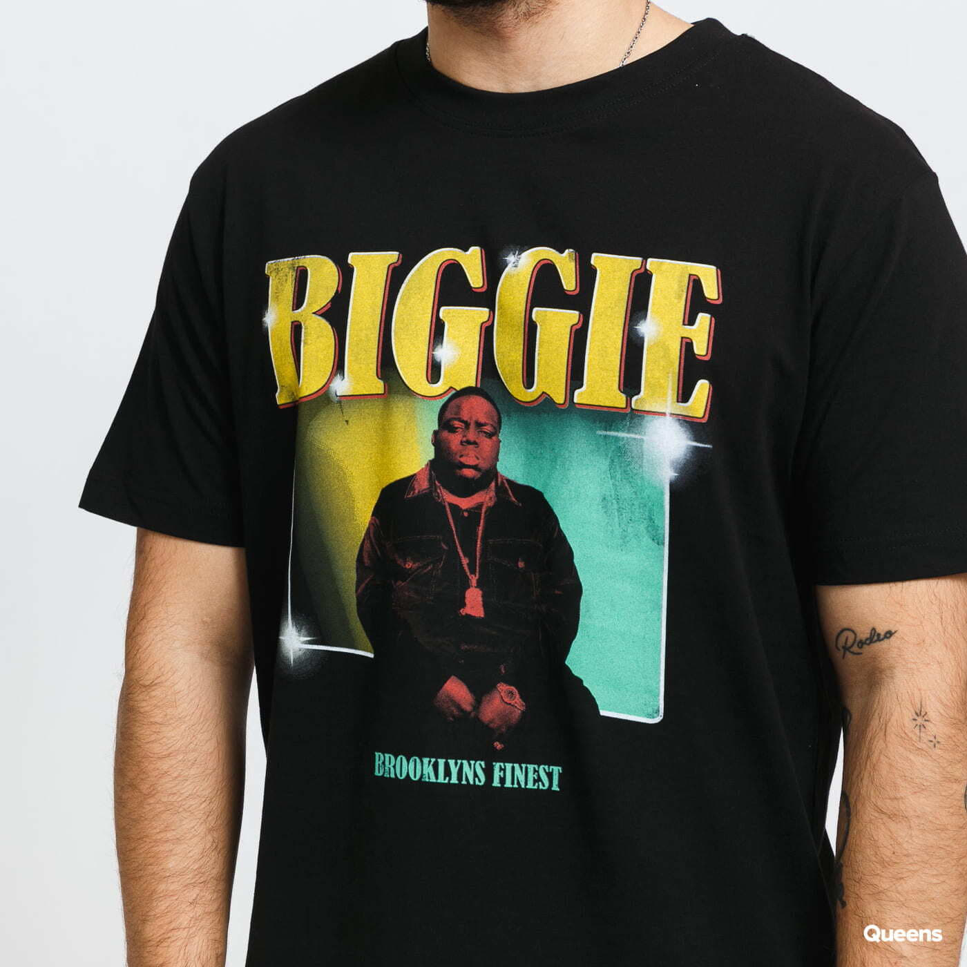 Trička Urban Classics Notorious Big Finest Tee Black