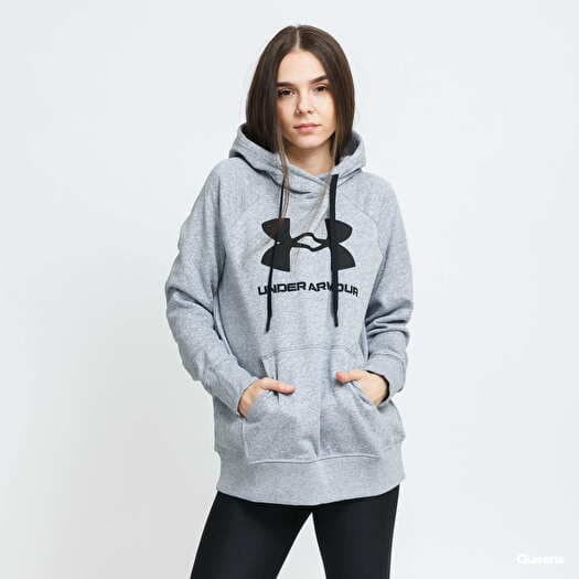 Mikina Under Armour W Rival Fleece Logo Hoodie melange šedá