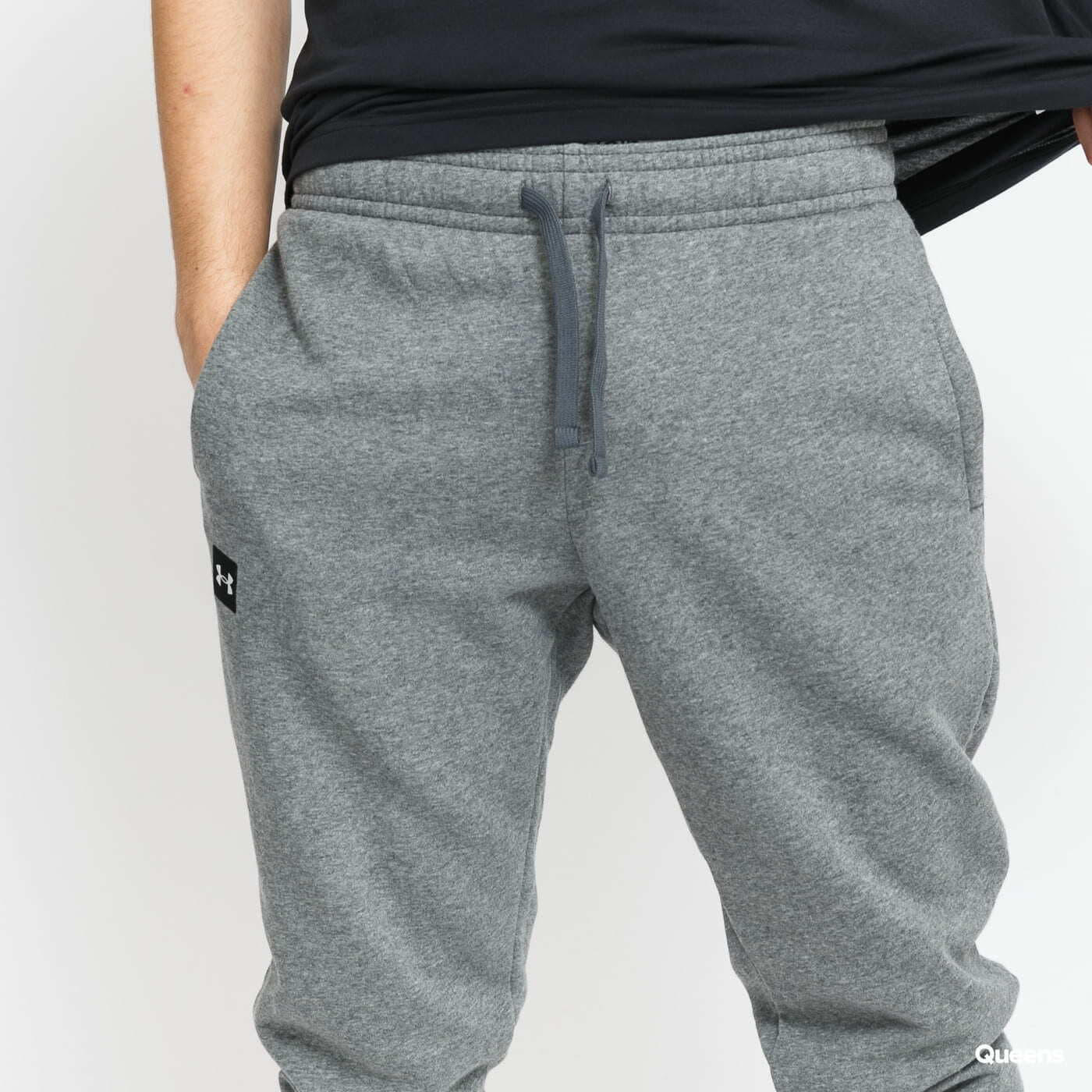 Verryttelyhousut Under Armour Rival Fleece Joggers melange šedé