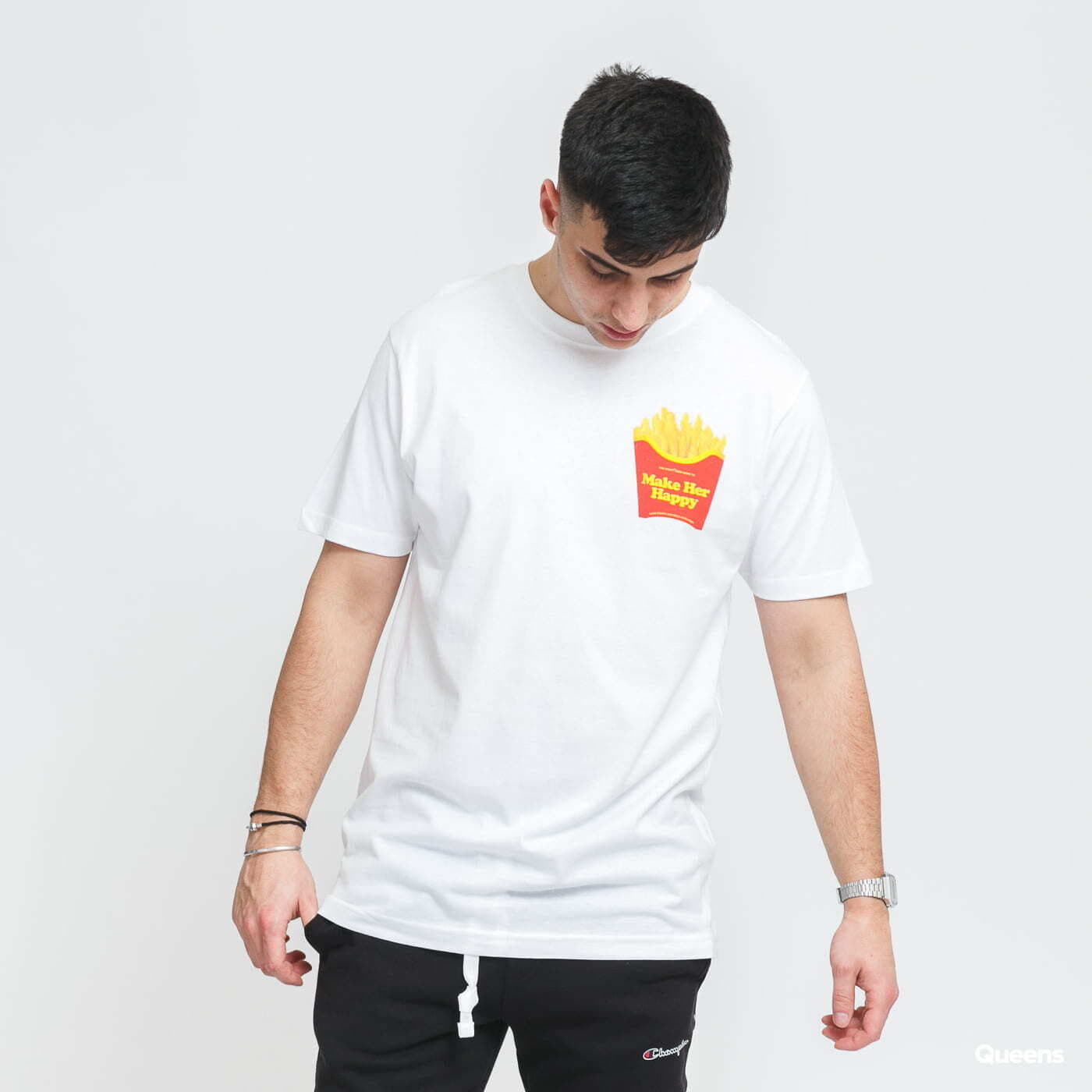 T-shirts Urban Classics Make Her Happy Tee White