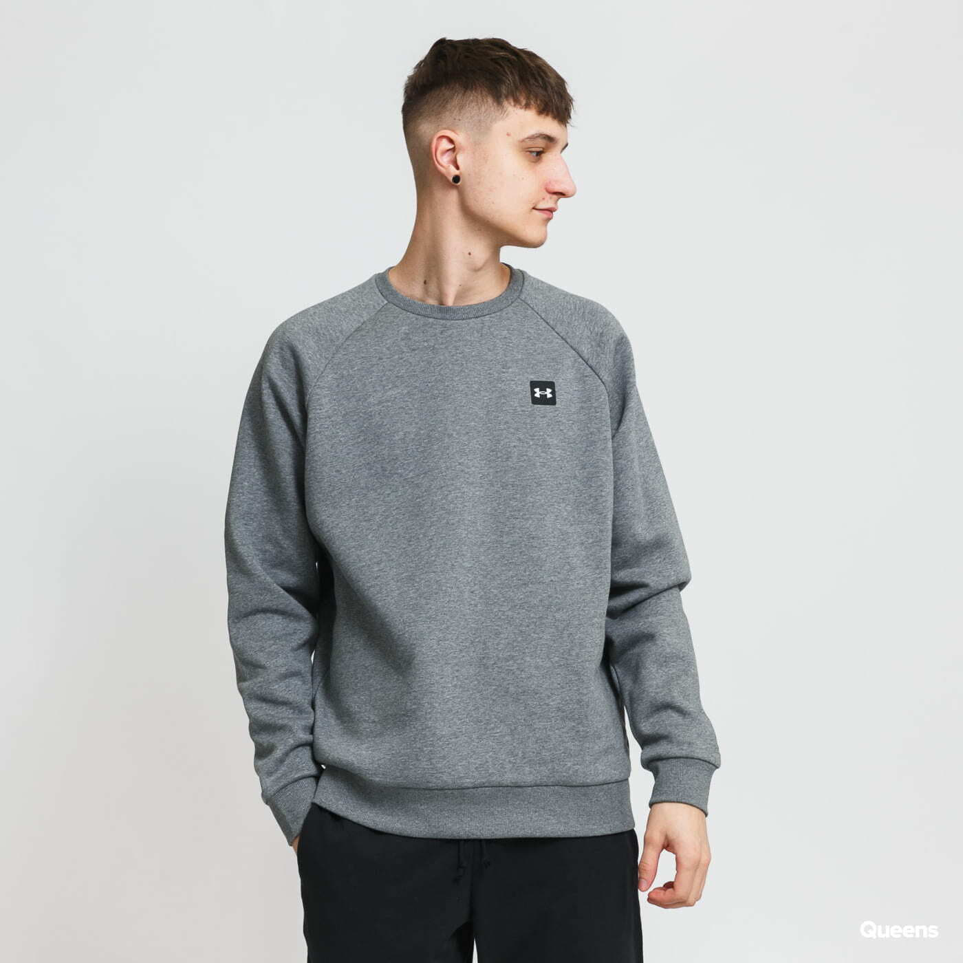 Sudaderas Under Armour Rival Fleece Crew melange šedá