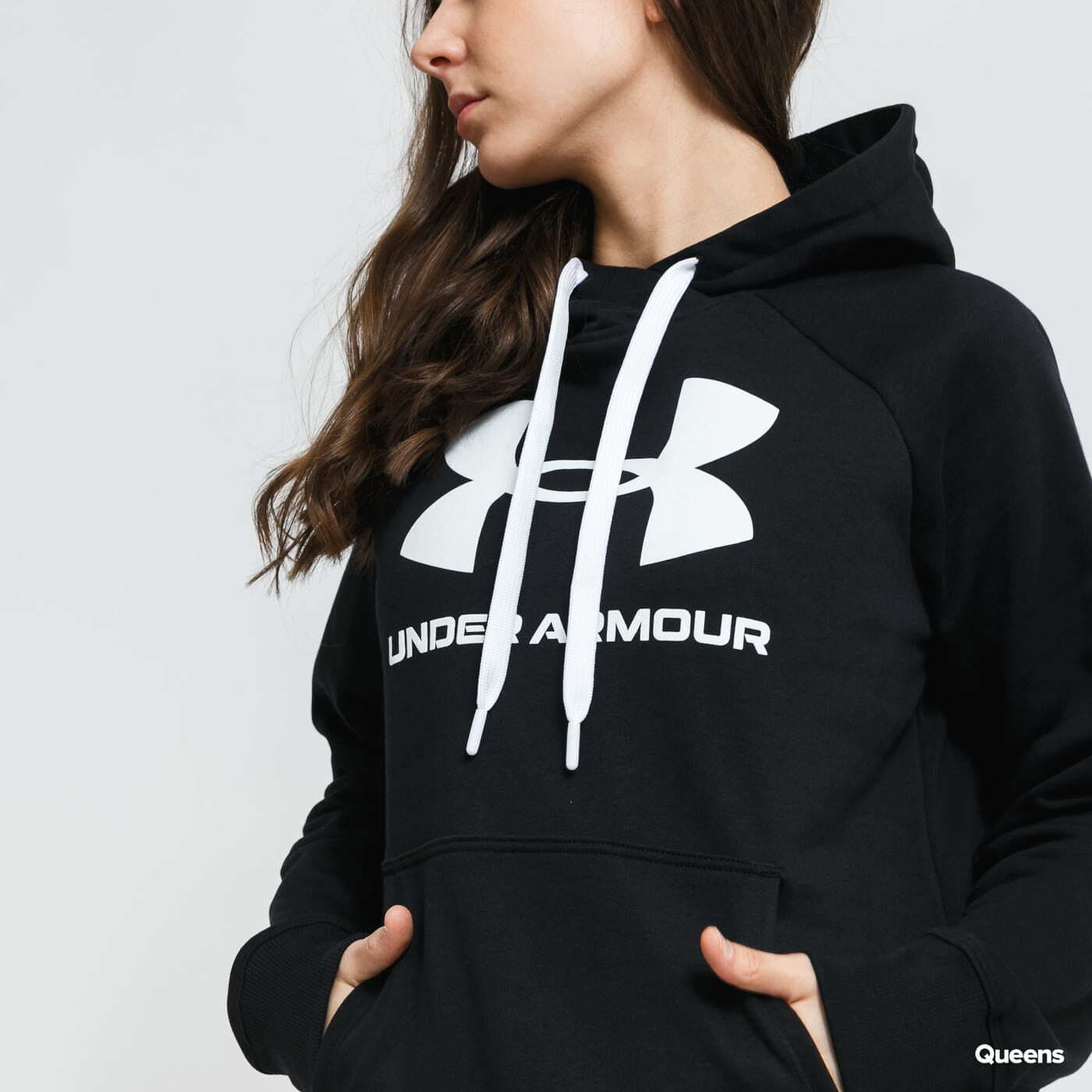 Sudaderas Under Armour W Rival Fleece Logo Hoodie černá