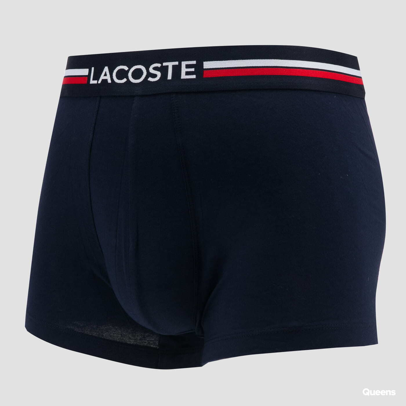 Boksersortsid LACOSTE Iconic Cotton Stretch Boxers 3-Pack Red/ Melange Grey/ Navy