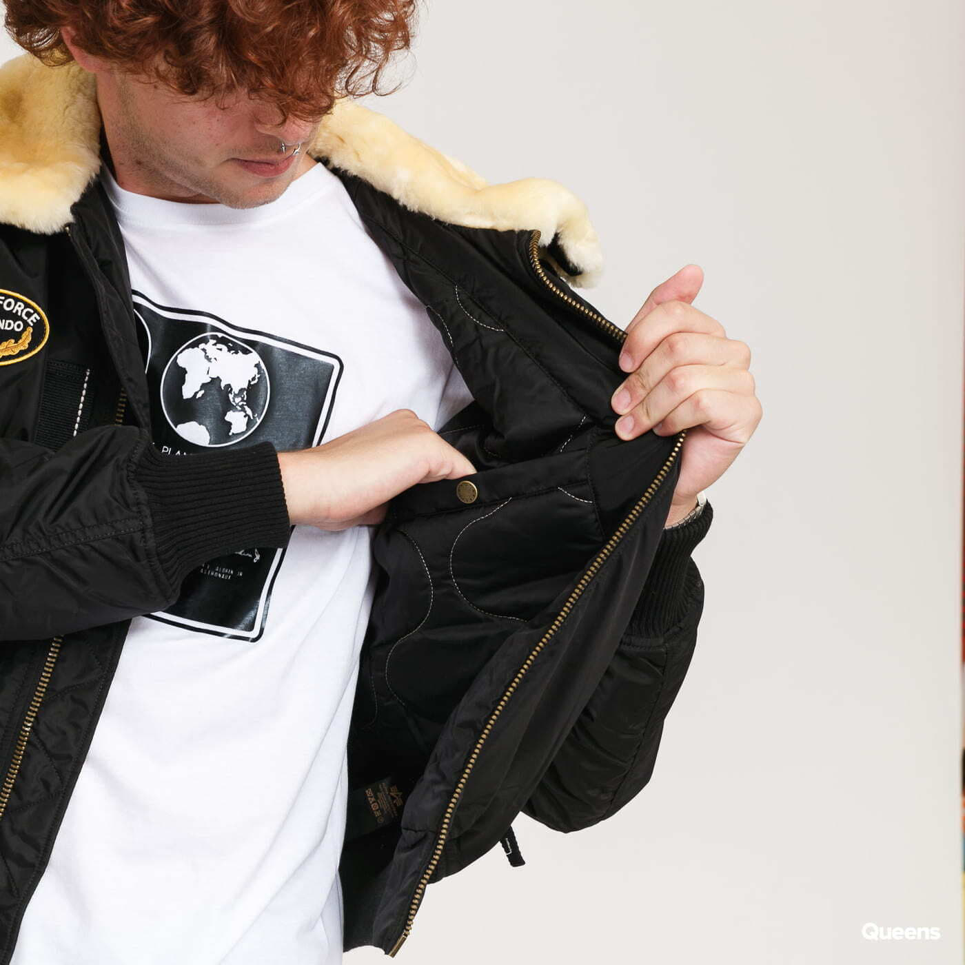Vestes  Alpha Industries Injector III Air Force Black