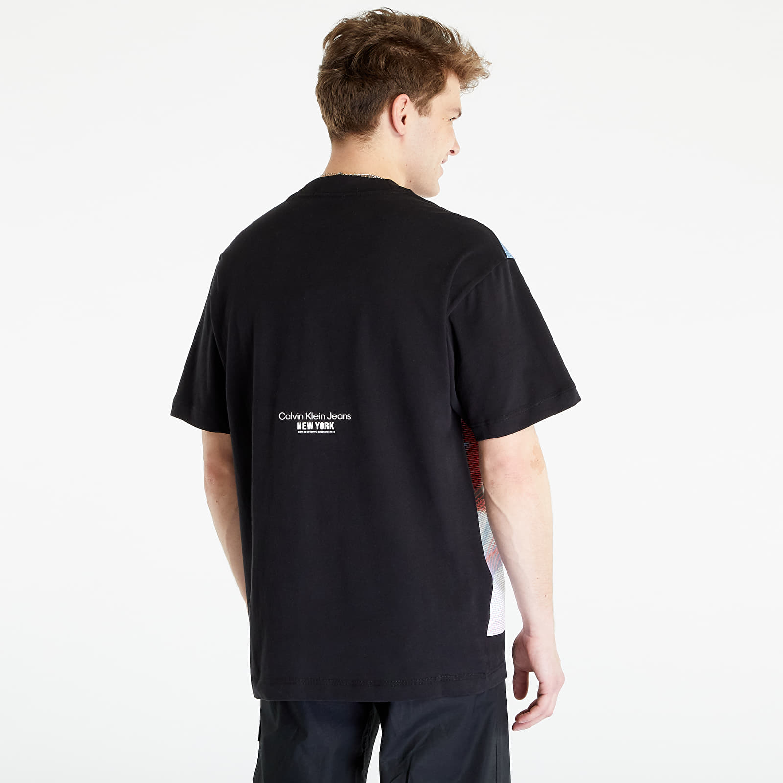 Tričká CALVIN KLEIN JEANS Large Motion Floral S/S T-Shirt Black