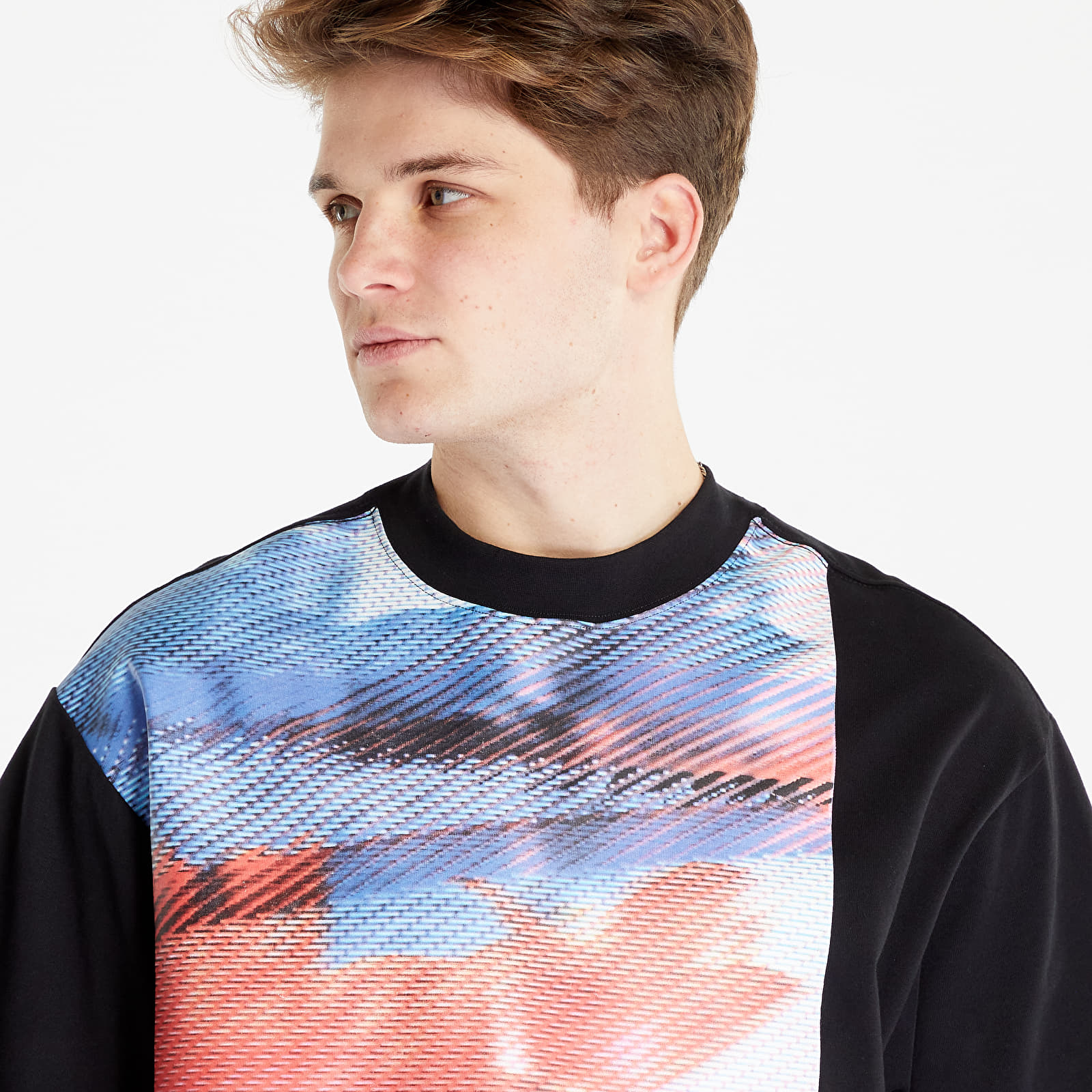 Tričká CALVIN KLEIN JEANS Large Motion Floral S/S T-Shirt Black