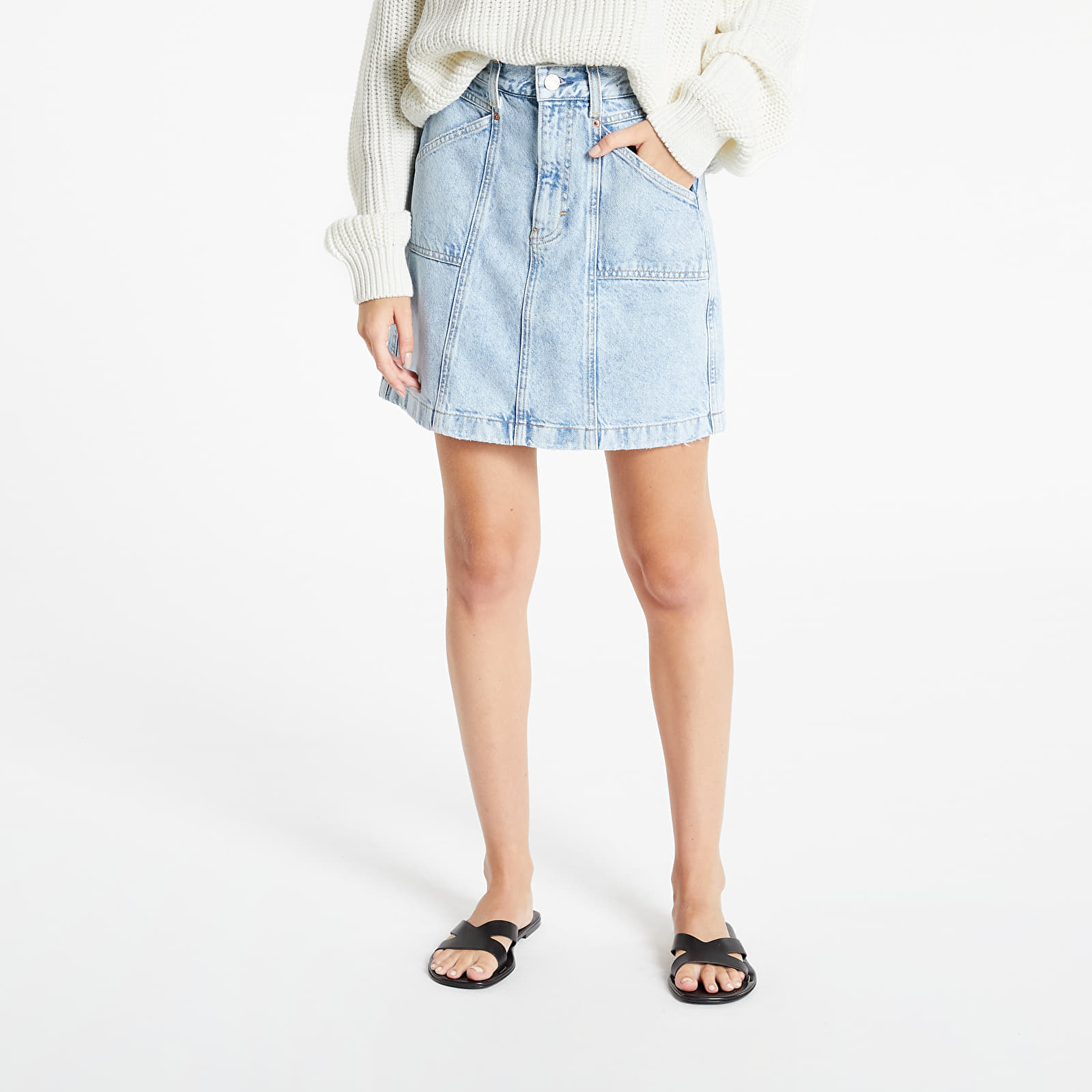 Rokken TOMMY JEANS Mom Skirt Denim Light