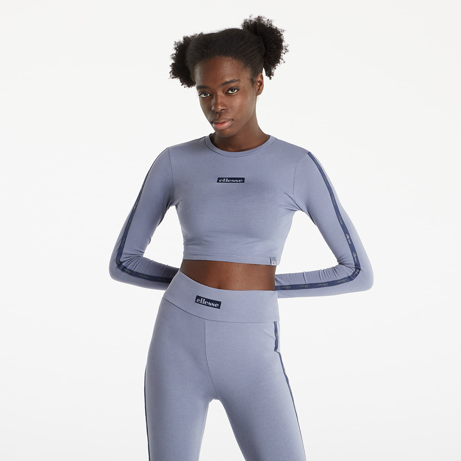 Tops ellesse Tance Ls Crop T-Shirt Grey