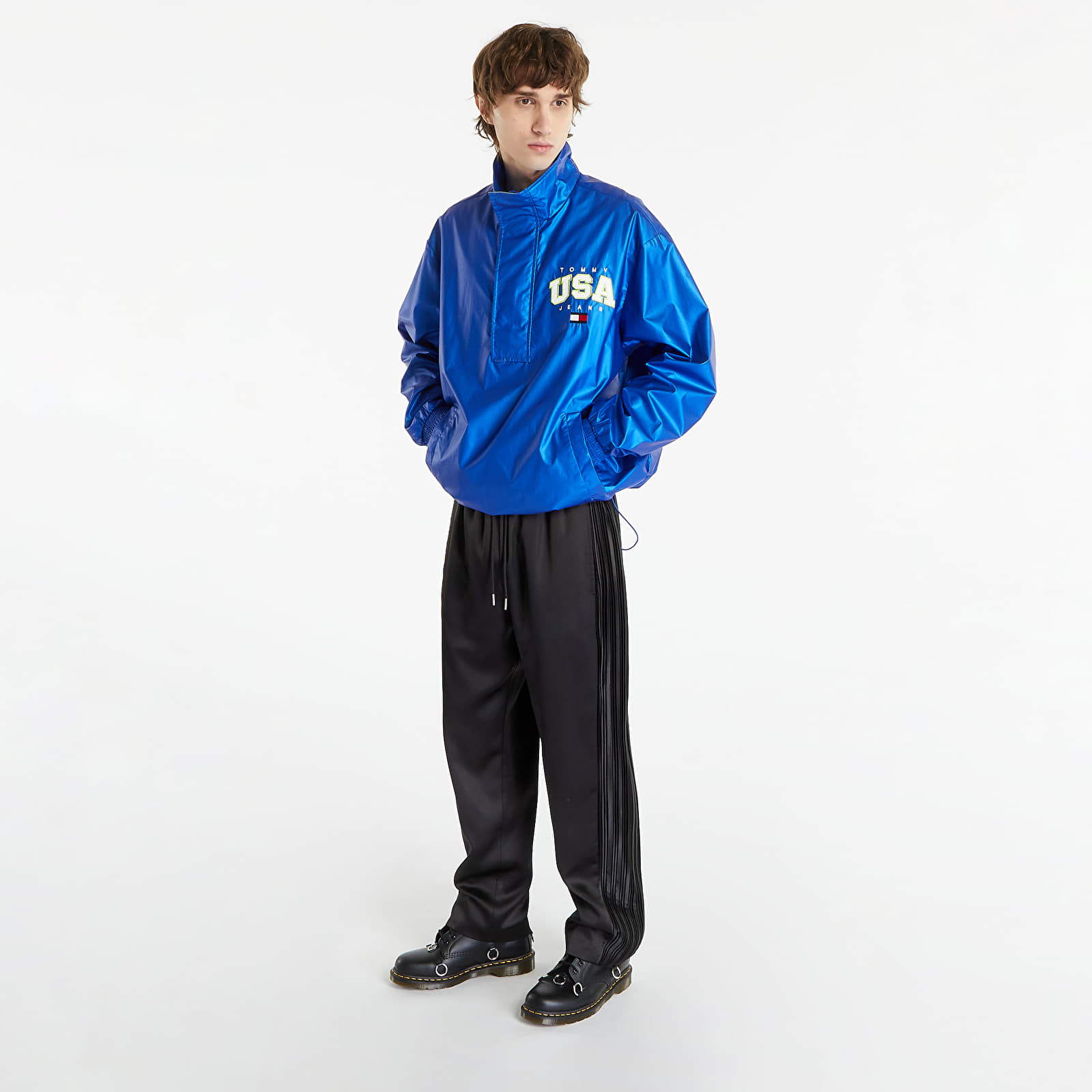 Bundy TOMMY JEANS Relaxed Metallic Popover Jacket Ultra Blue