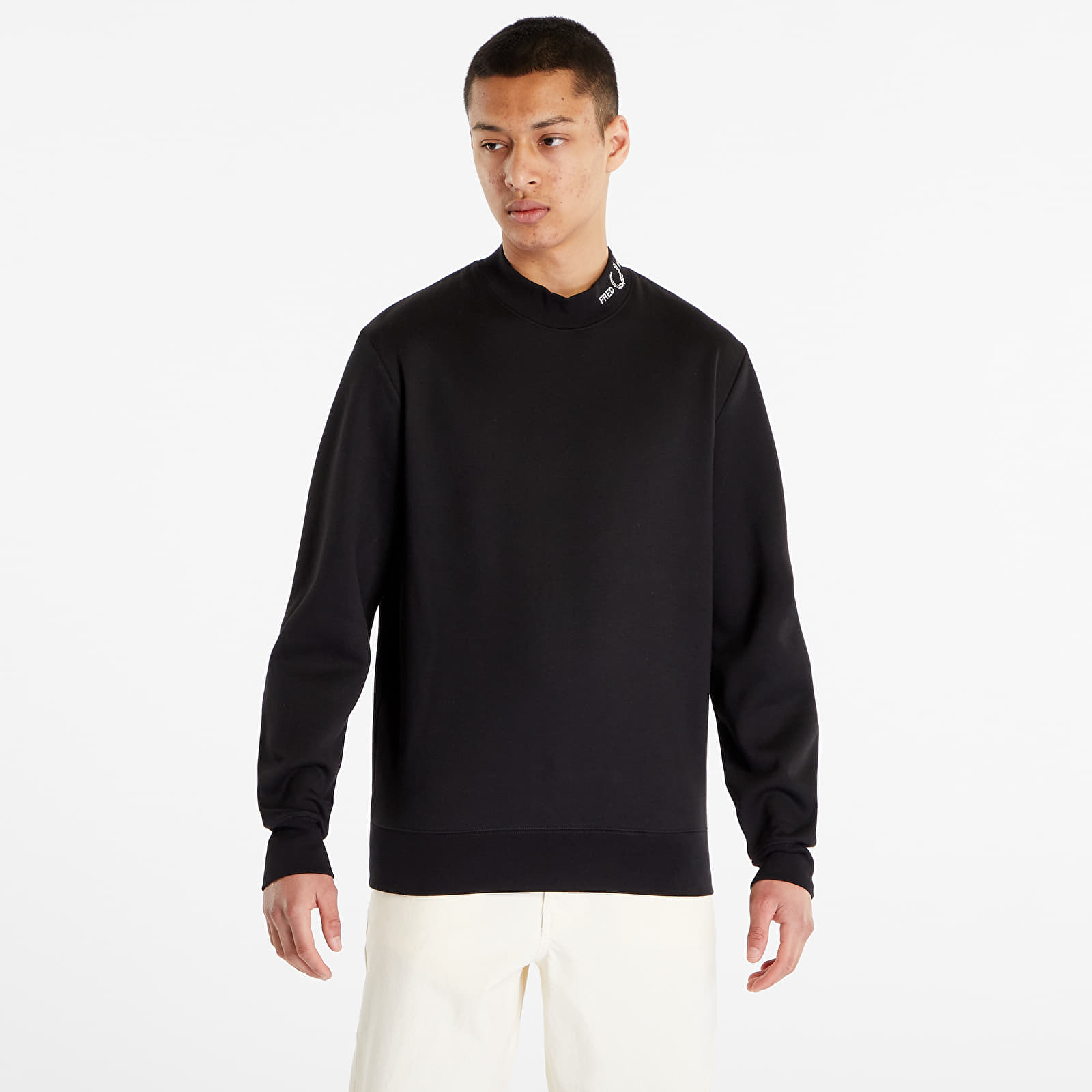 Fred perry global branded sweatshirt on sale