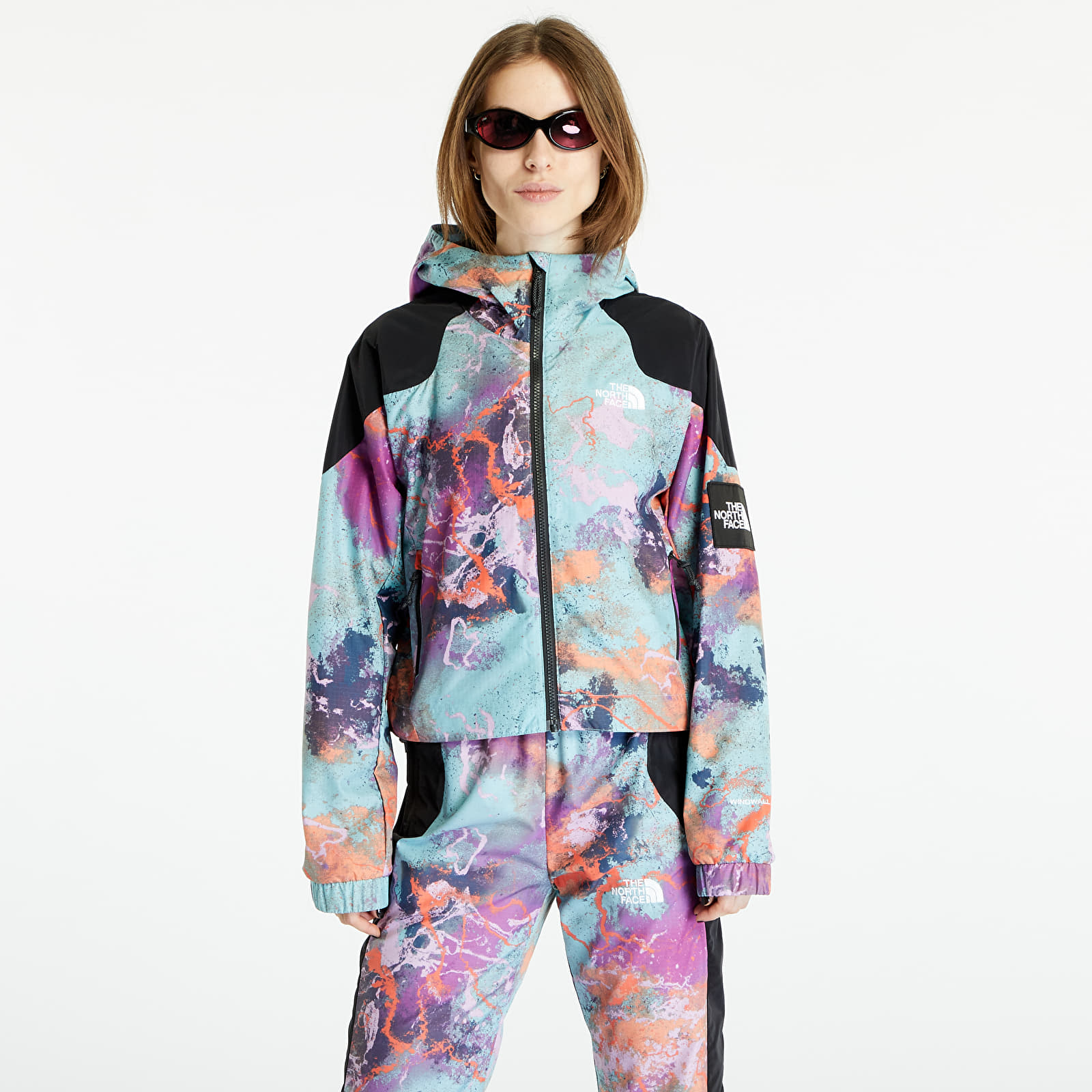 Jackets The North Face Dynaka Summer Jacket Aop Reef Waters TNF Distort Print Queens