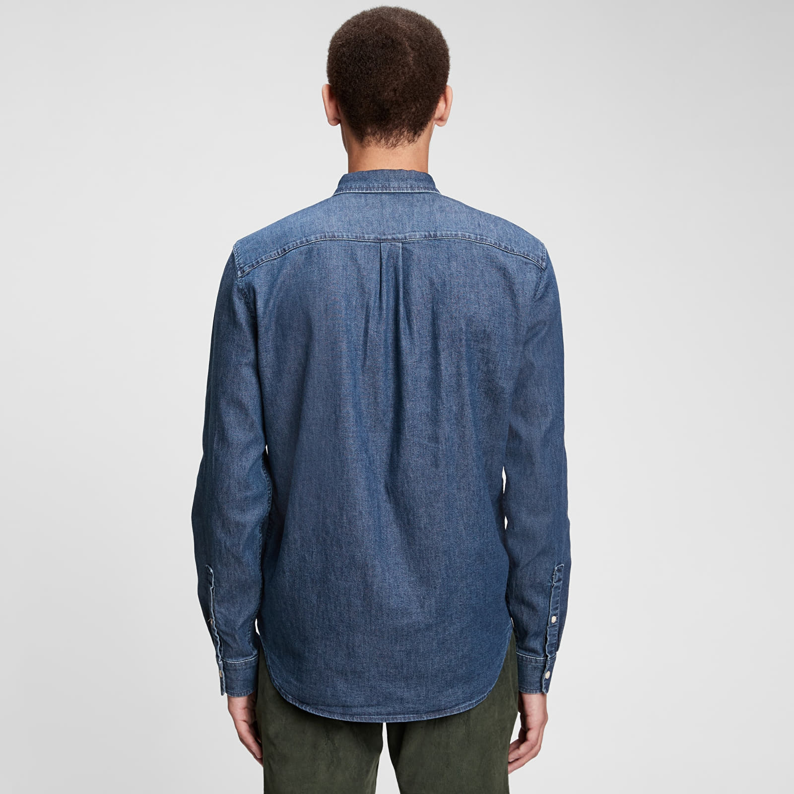 Shirts GAP Ls 1 Pkt Denim Shirt Medium Indigo