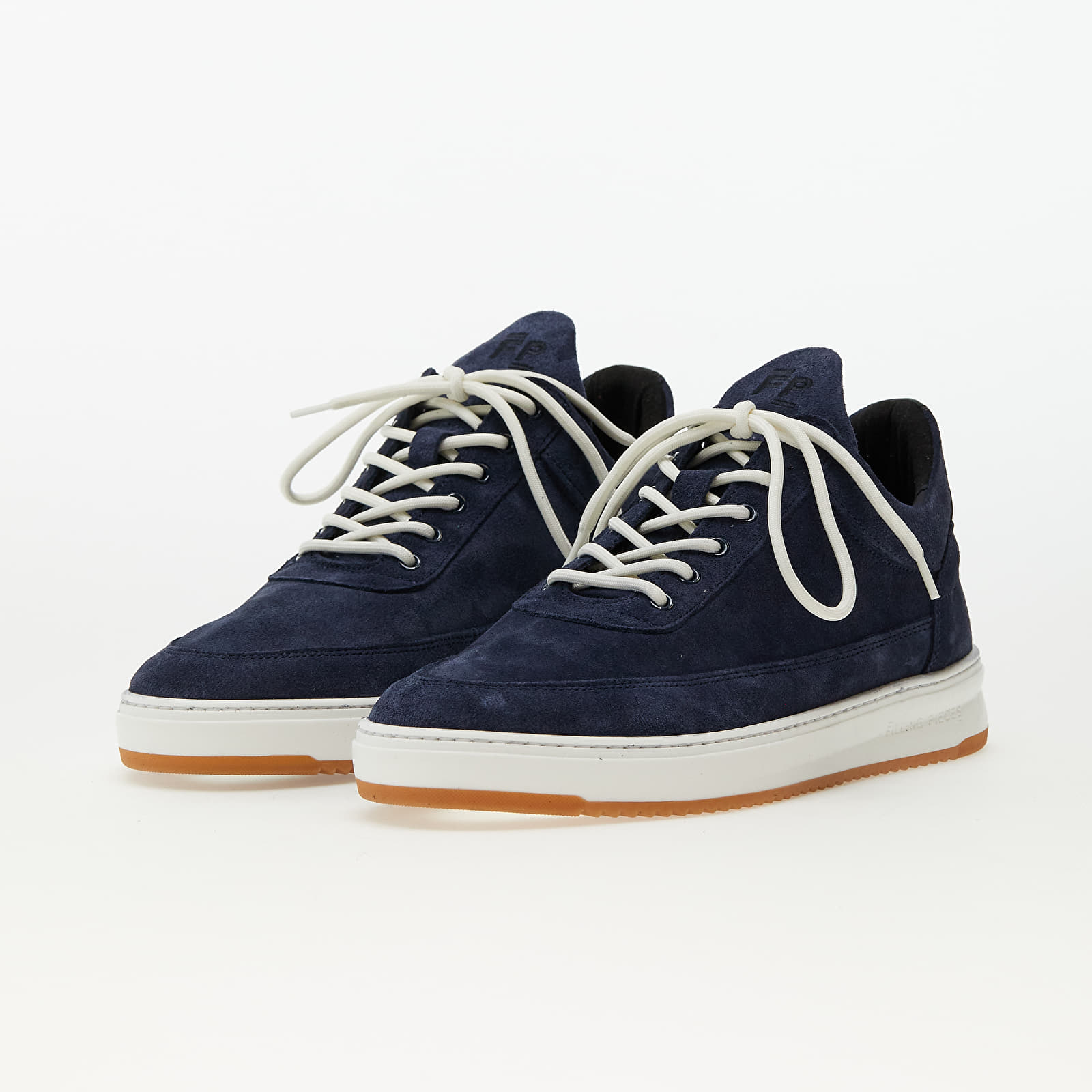 Men's sneakers and shoes Filling Pieces Low Top Ripple Suede Dark Blue
