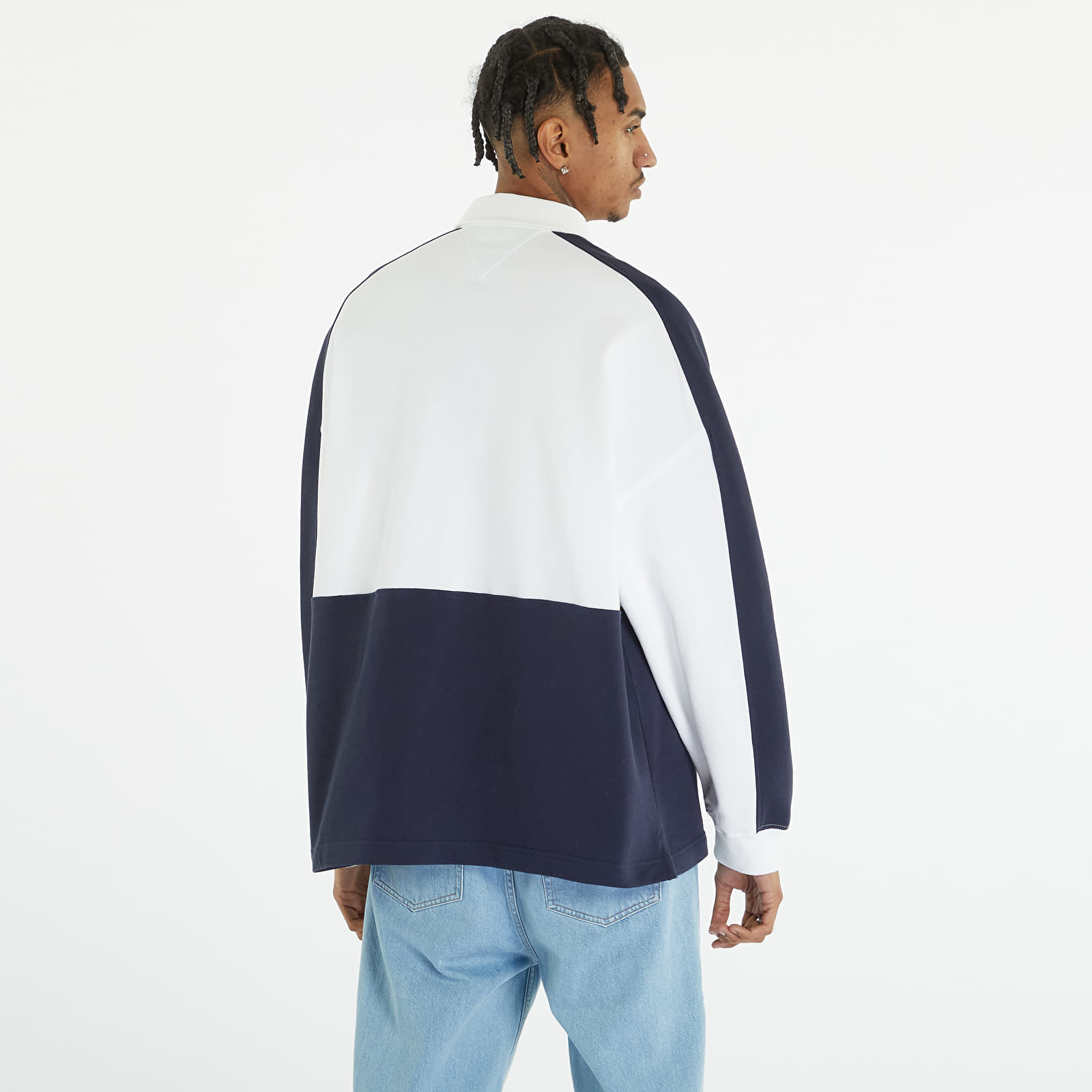 Shirts Tommy Jeans Oversized Archive Rugby Shirt Blue