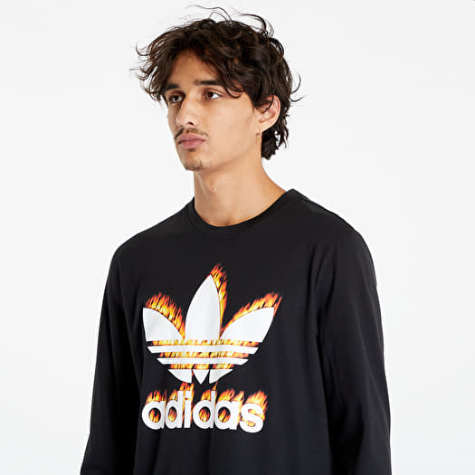 Adidas black long sleeve t shirt store