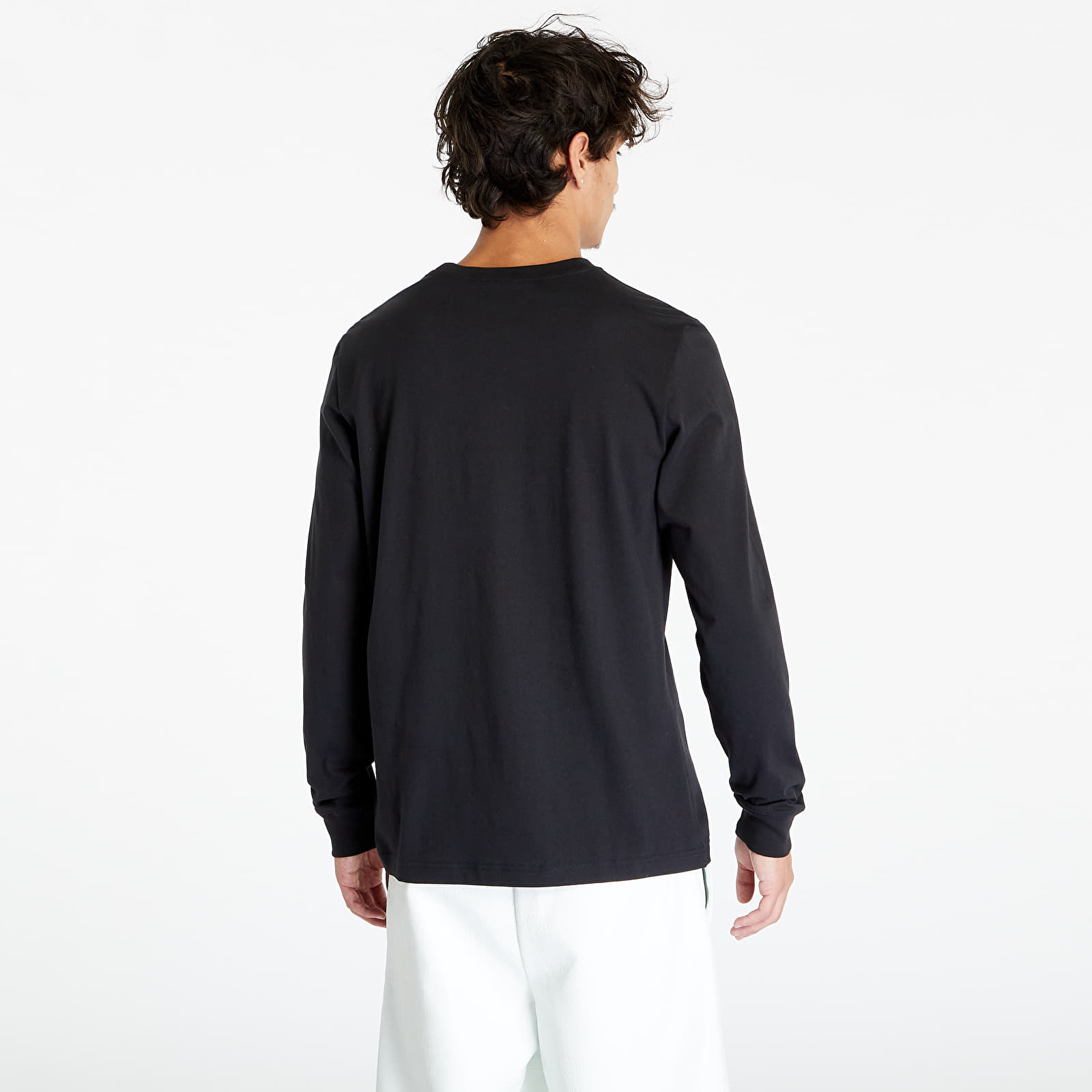 T Shirts adidas Originals Fire Graphic Trefoil Long Sleeve T Shirt Black Queens