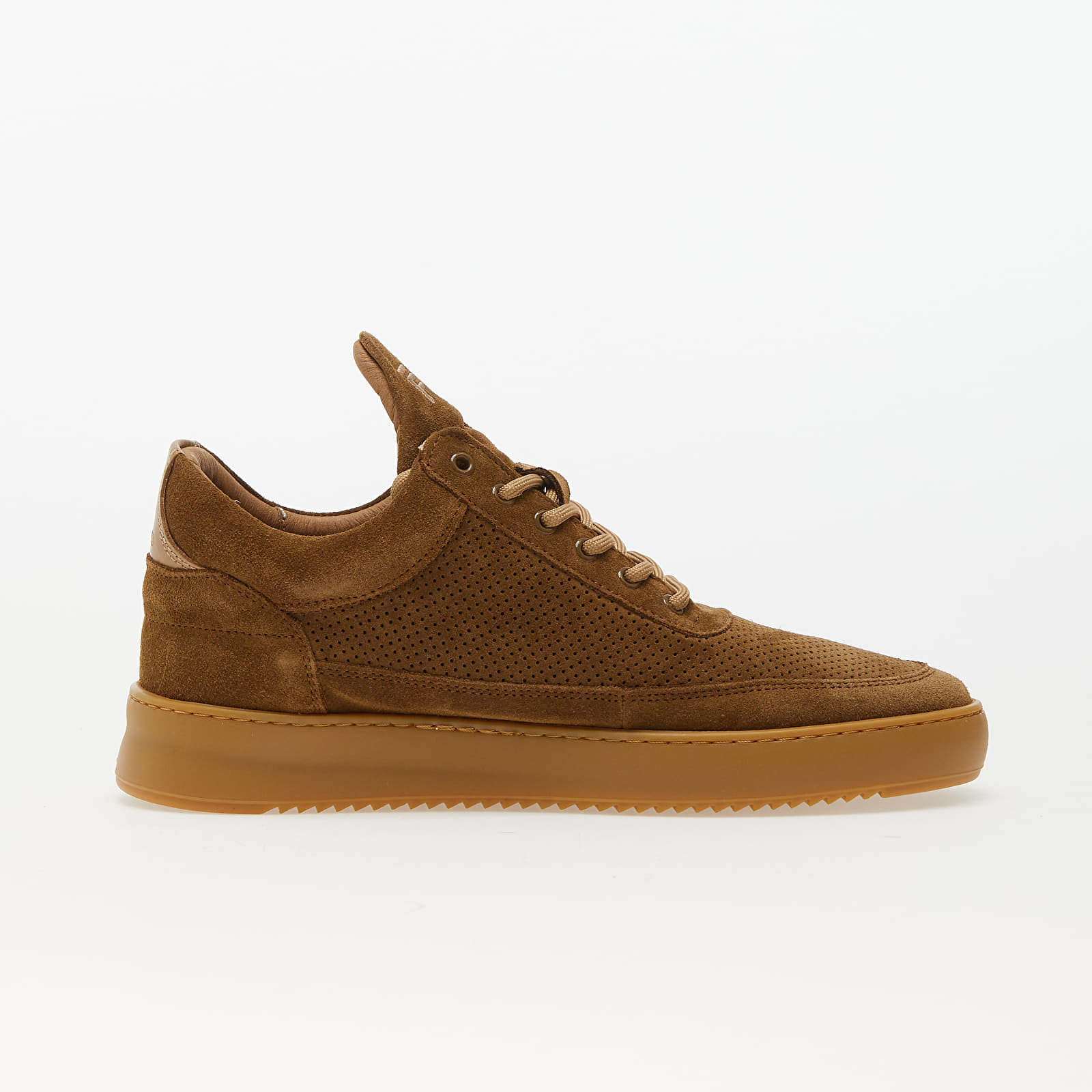 Pánské tenisky a boty Filling Pieces Low Top Perforated Suede Brown