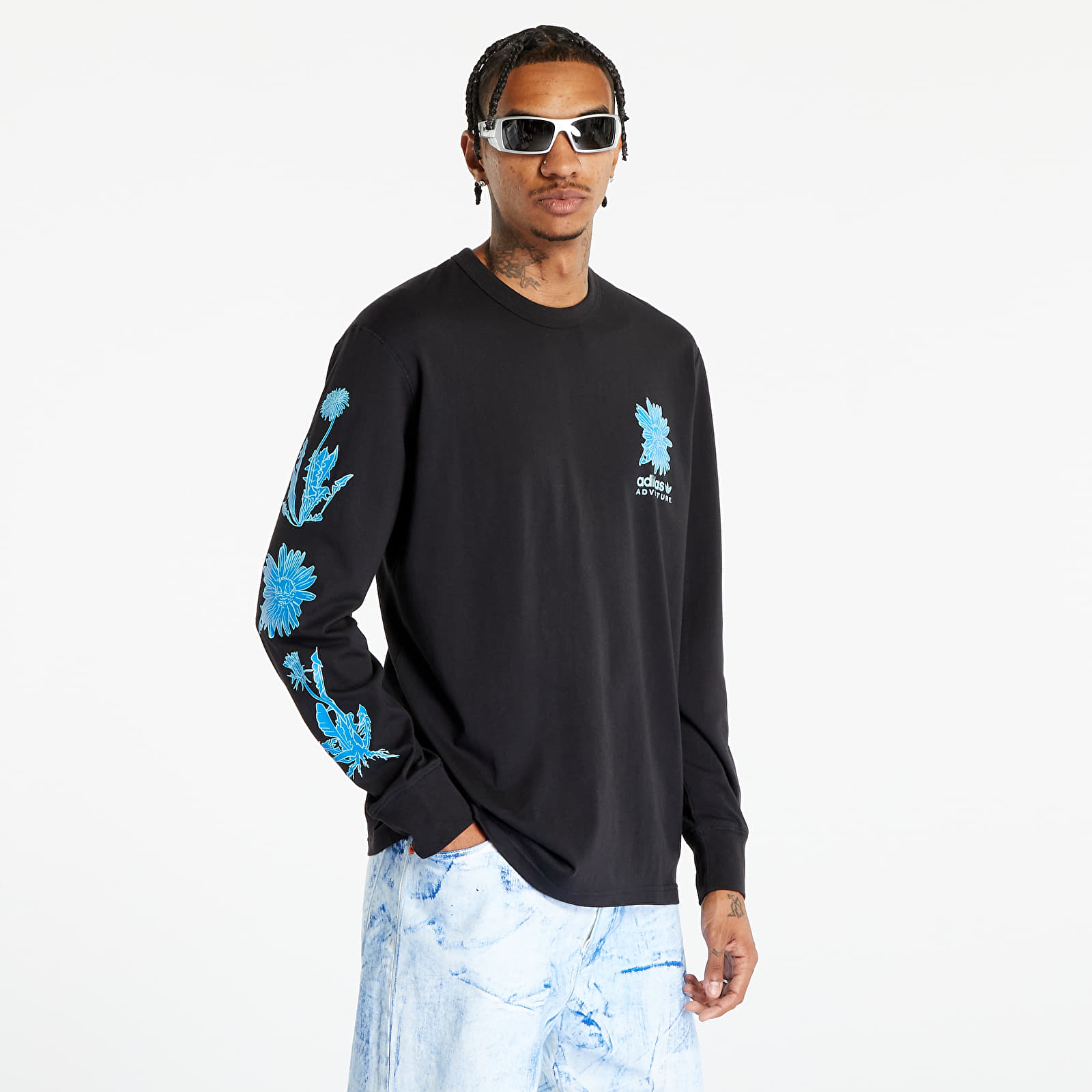 T-shirts  adidas Originals Adventure Floral Longsleeve Tee Black