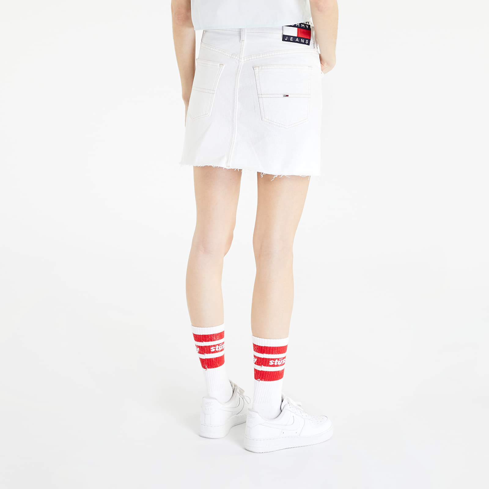 Sukně TOMMY JEANS Izzie Mini Denim Skirt Denim Color