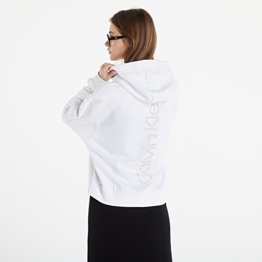 Womens white hotsell calvin klein sweatshirt