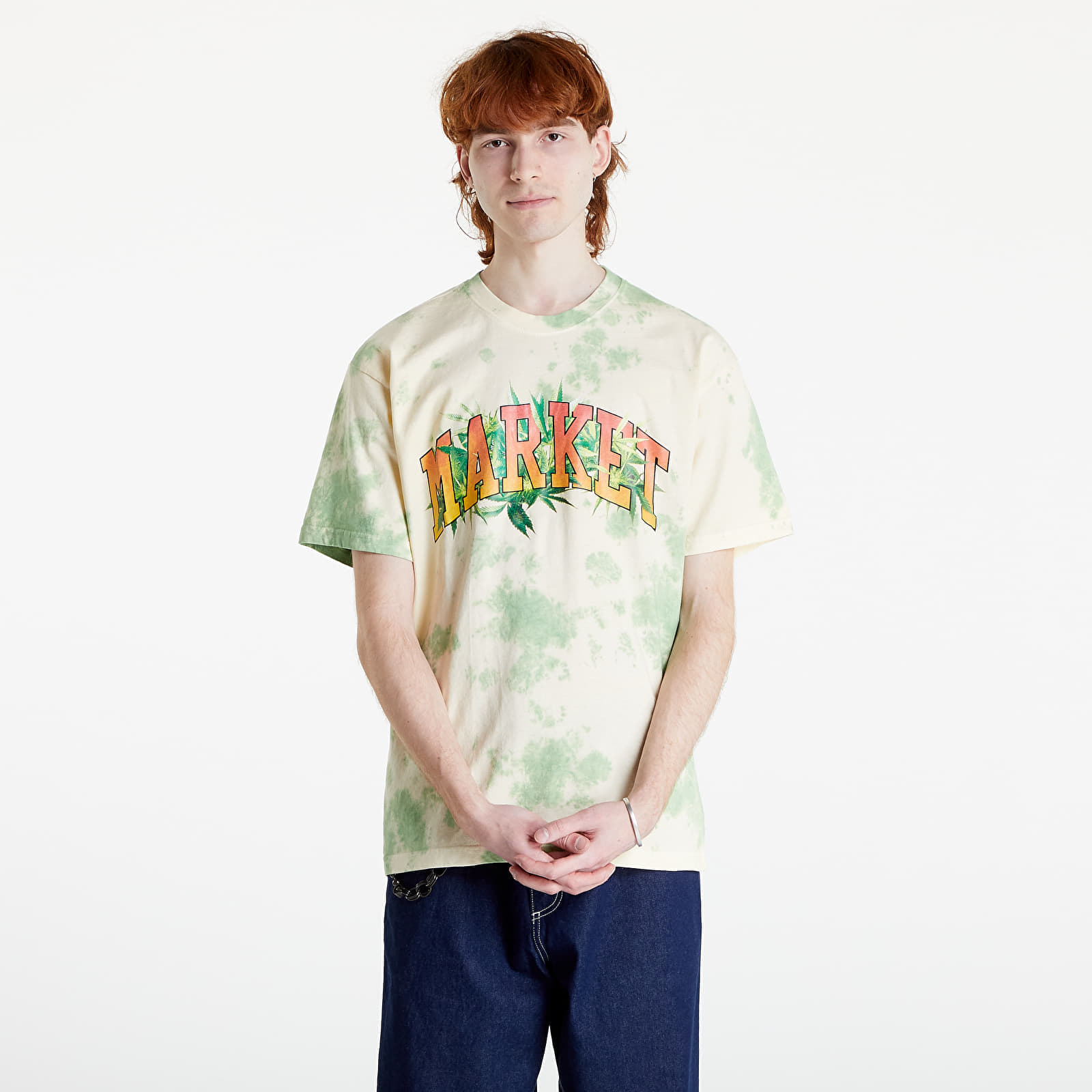 T-shirts Market Arc Herbal Remedy Tie-Dye T-Shirt Green Yellow Tie-Dye