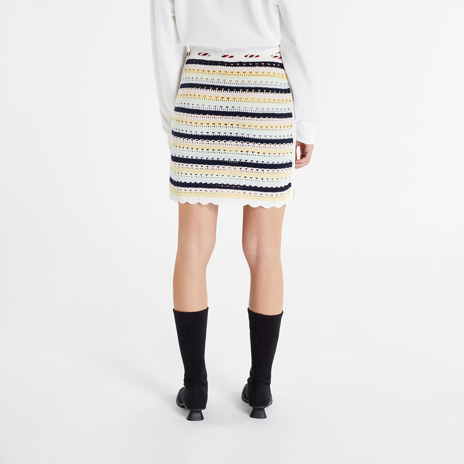 Krila TOMMY JEANS Summer Crochet Skirt Lemon Zest/ Multi