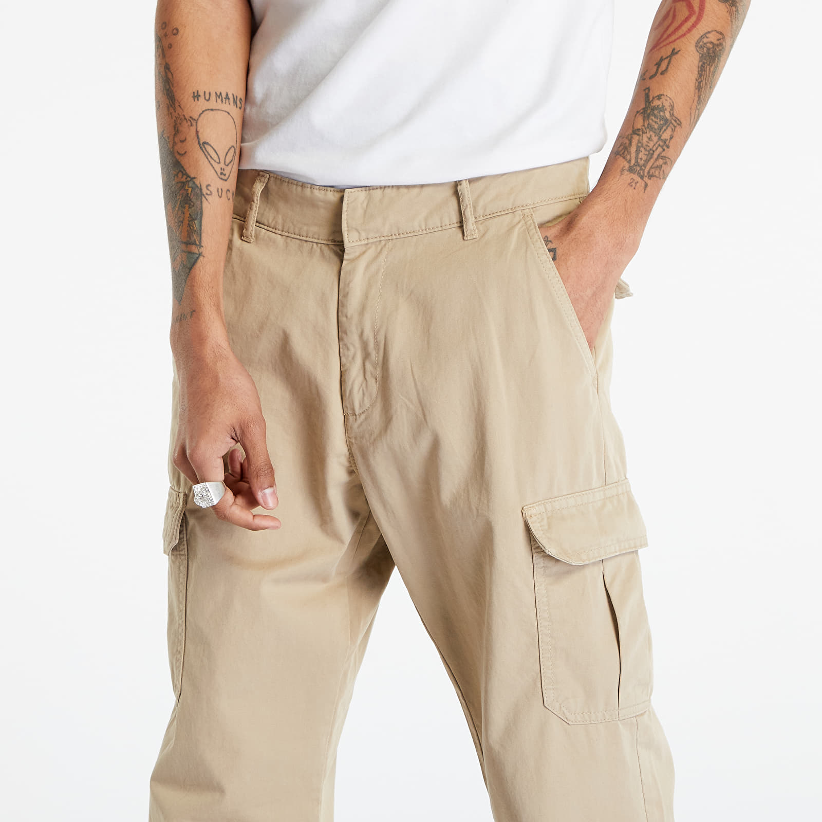 Cargo pants Urban Classics Straight Leg Cargo Pants Union Beige Queens