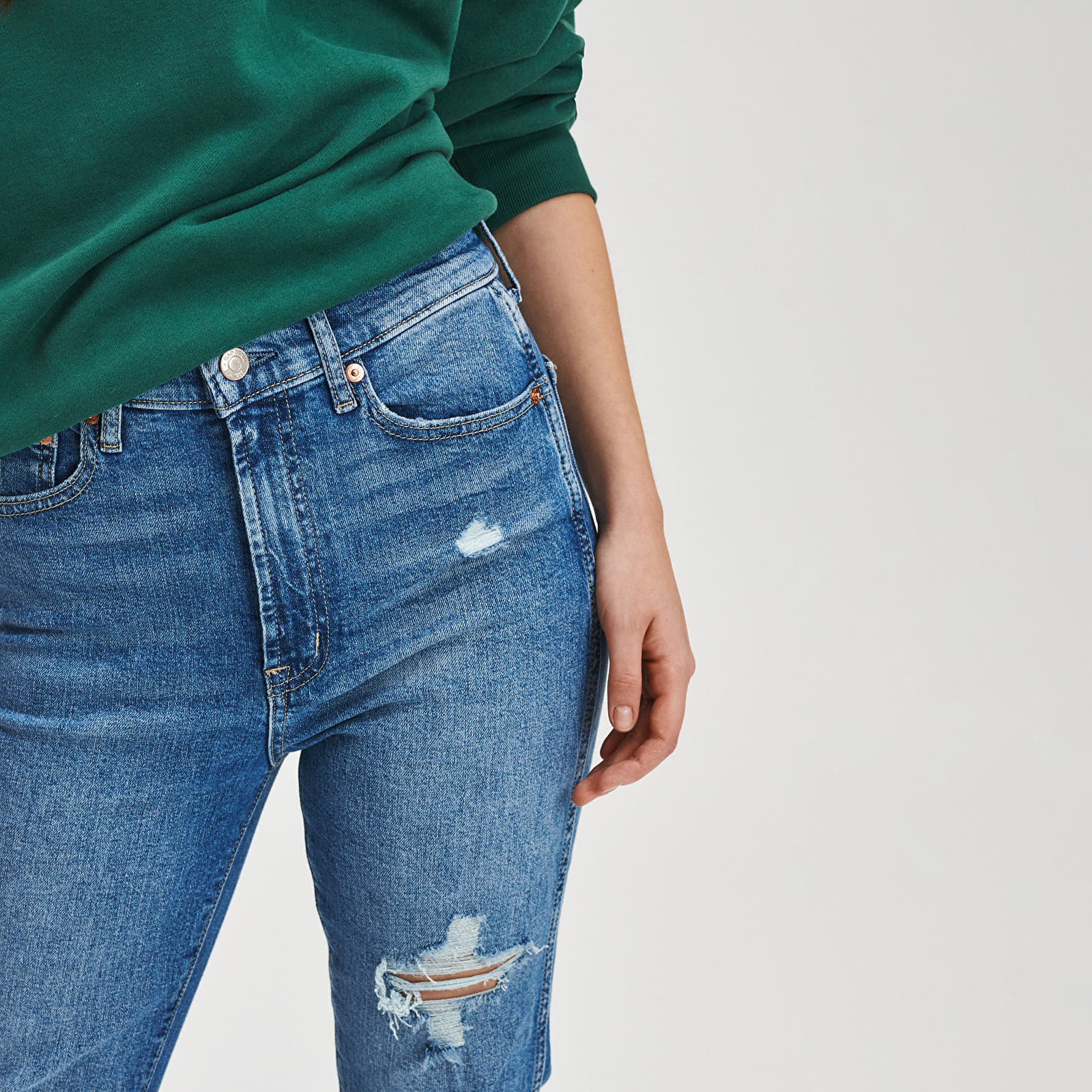 Jeans GAP V-Hr Vintage Slim Med Rock Dest Rh Medium Rock