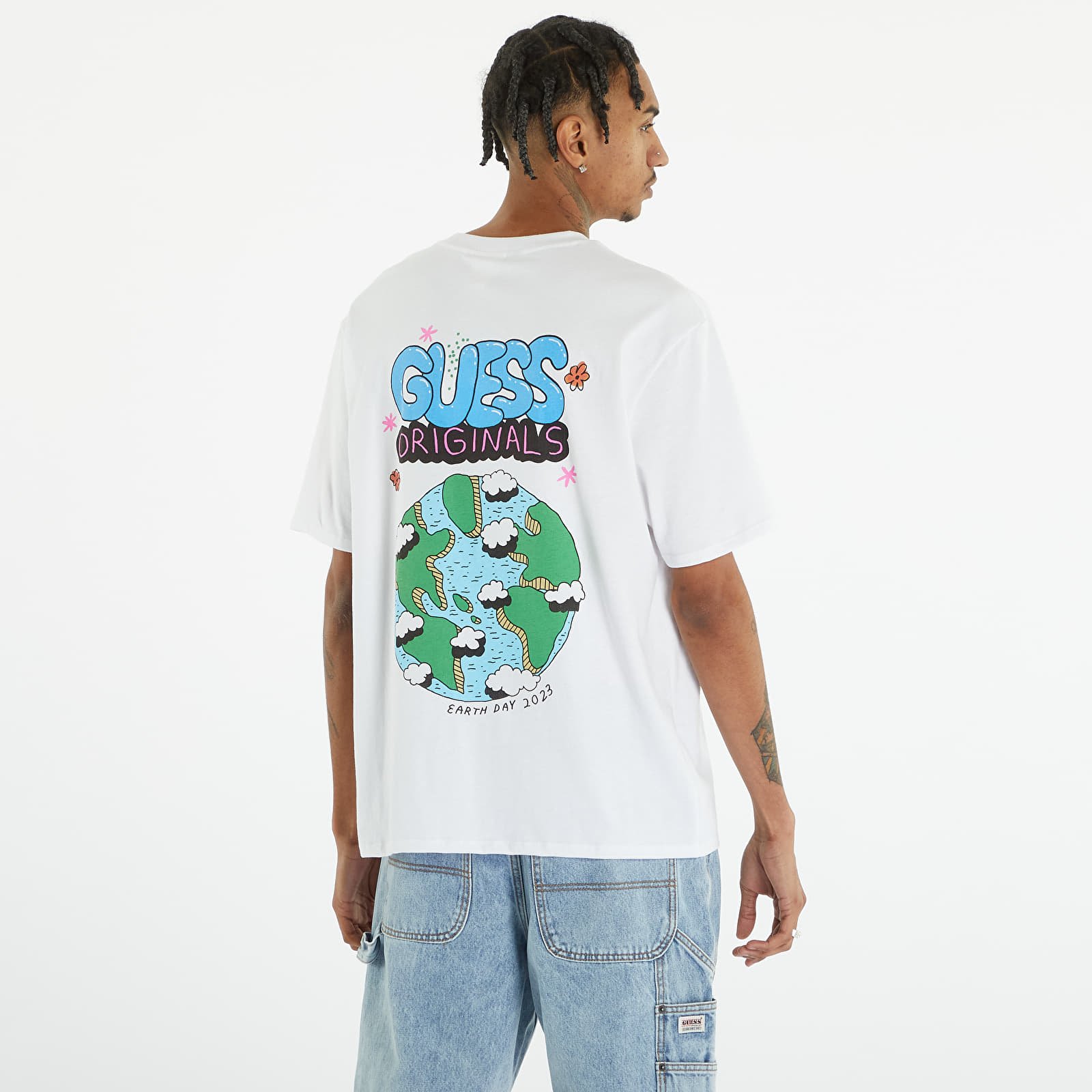 T-shirts GUESS Go Earth Day Planet Tee Pure White