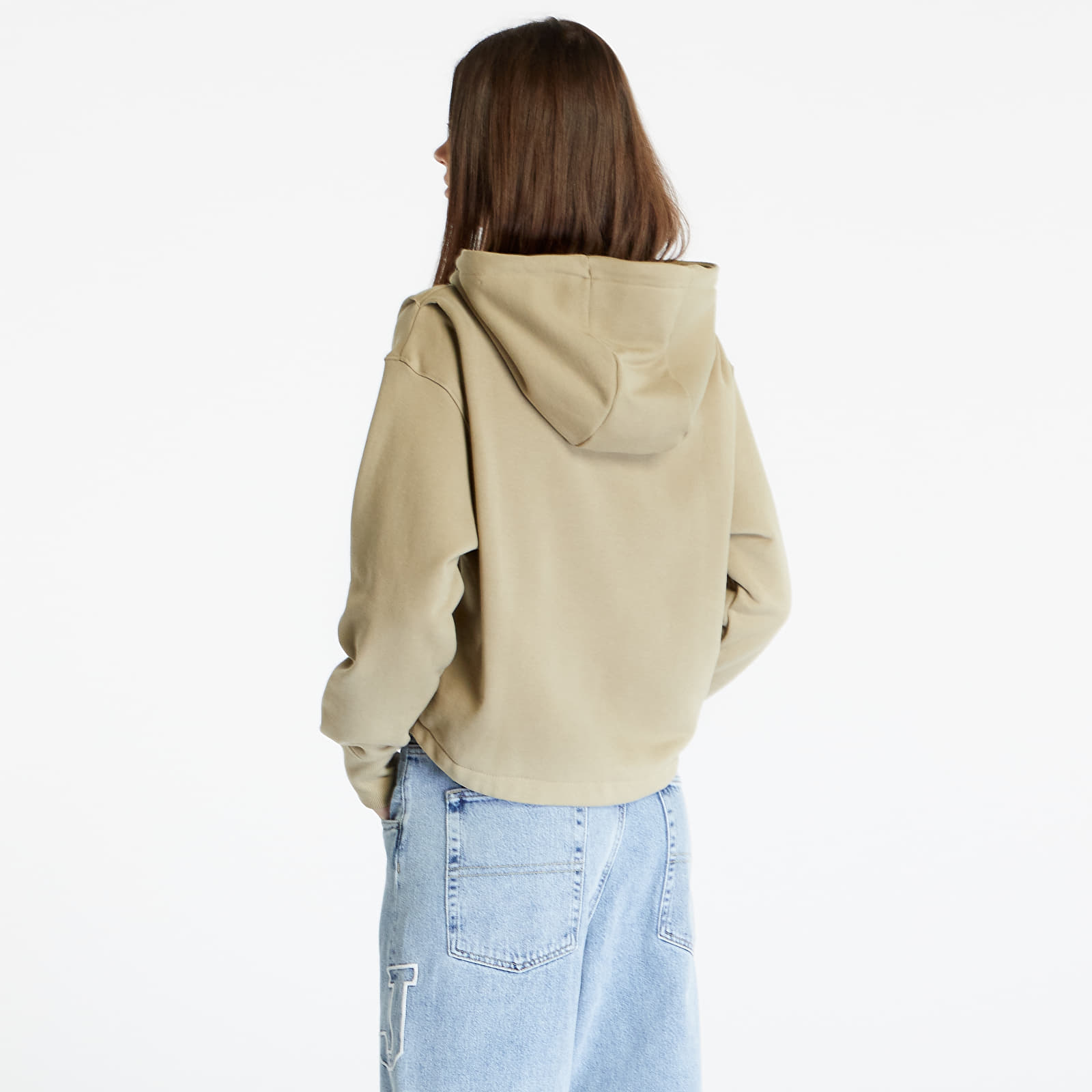 Mikiny Nike Sportswear Modern Fleece Women's Oversized French Terry Hoodie Neutral Olive/ Medium Olive
