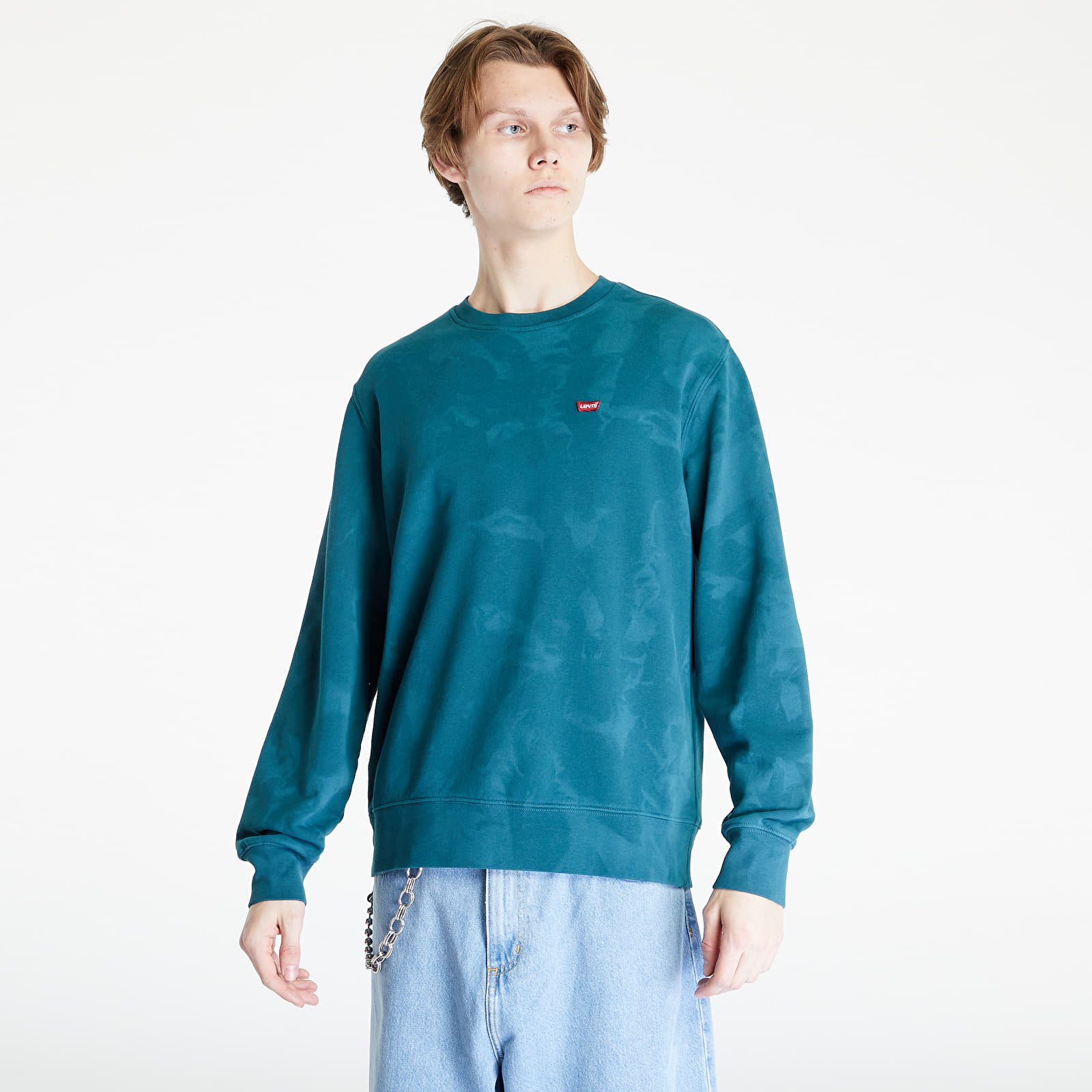 sweat-shirt homme levis new original crew solar dye at