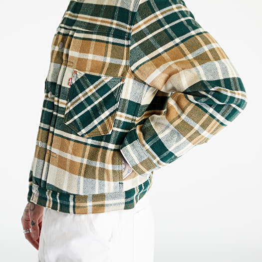 Levis sherpa sales jacket plaid