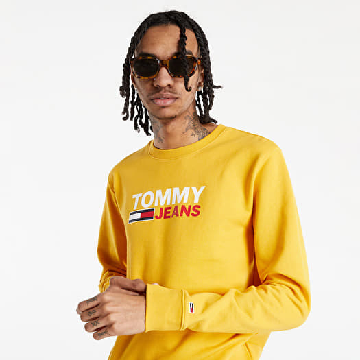 Tommy jeans sweatshirt yellow sale
