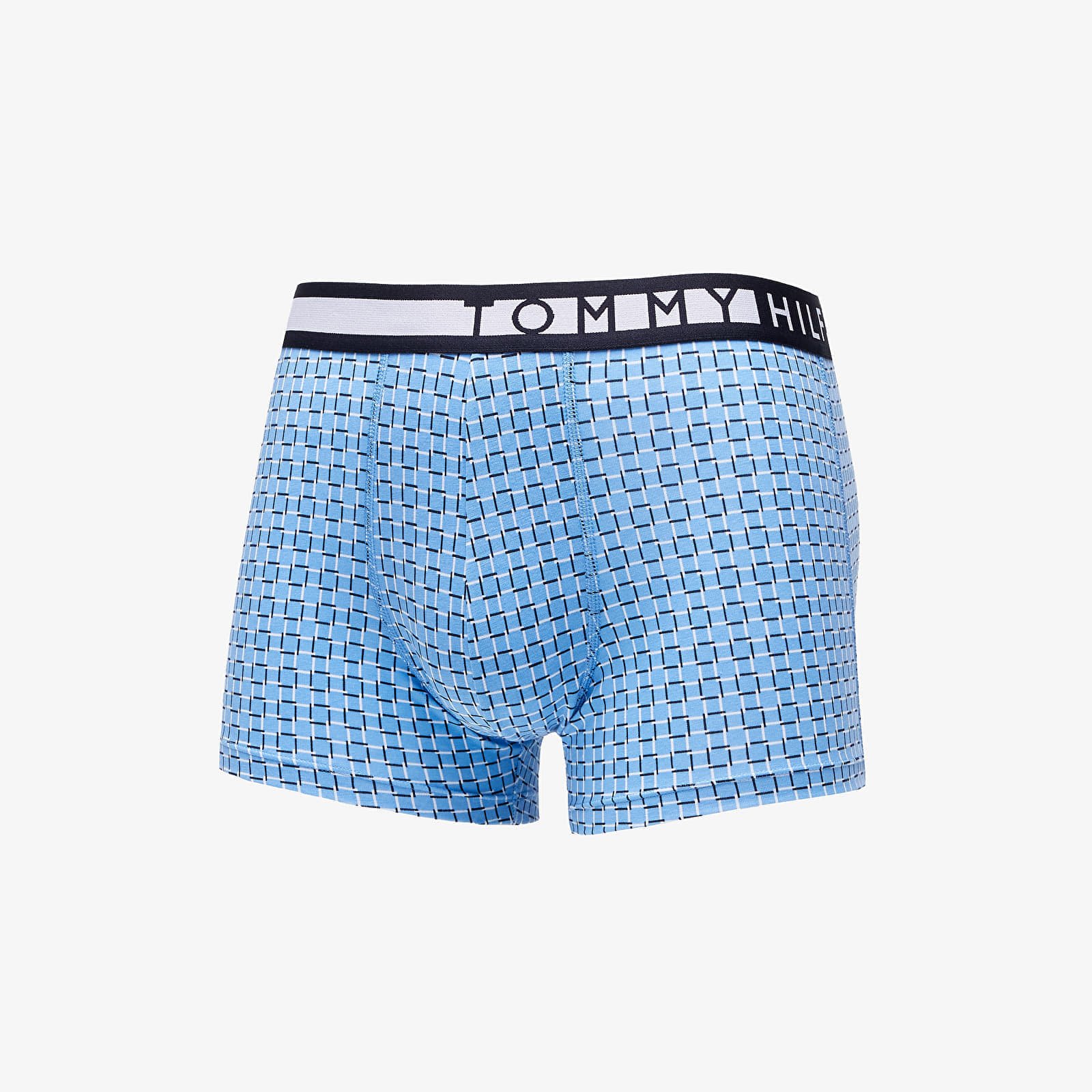 Boxerky Tommy Hilfiger Logo 3 Pack Trunks Print Saltwater Green/ Des Sky/ Squared Up