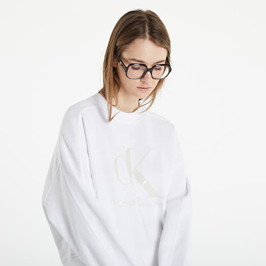 Hoodies and sweatshirts CALVIN KLEIN JEANS Calvin Klein Jeans Gel Monogram Crewneck Bright White Queens