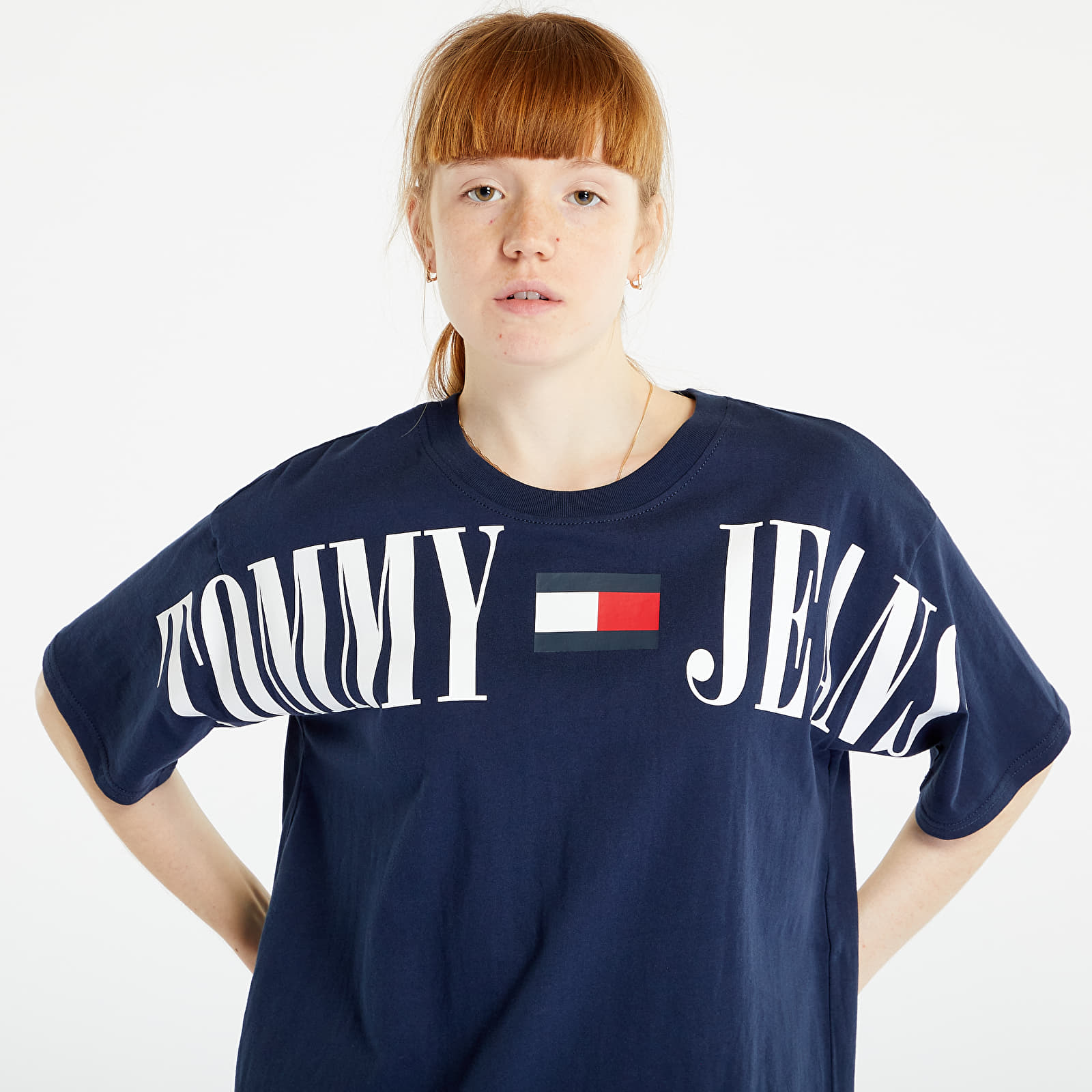 Koszulki TOMMY JEANS Oversized Archive 1 T-Shirt Twilight Navy