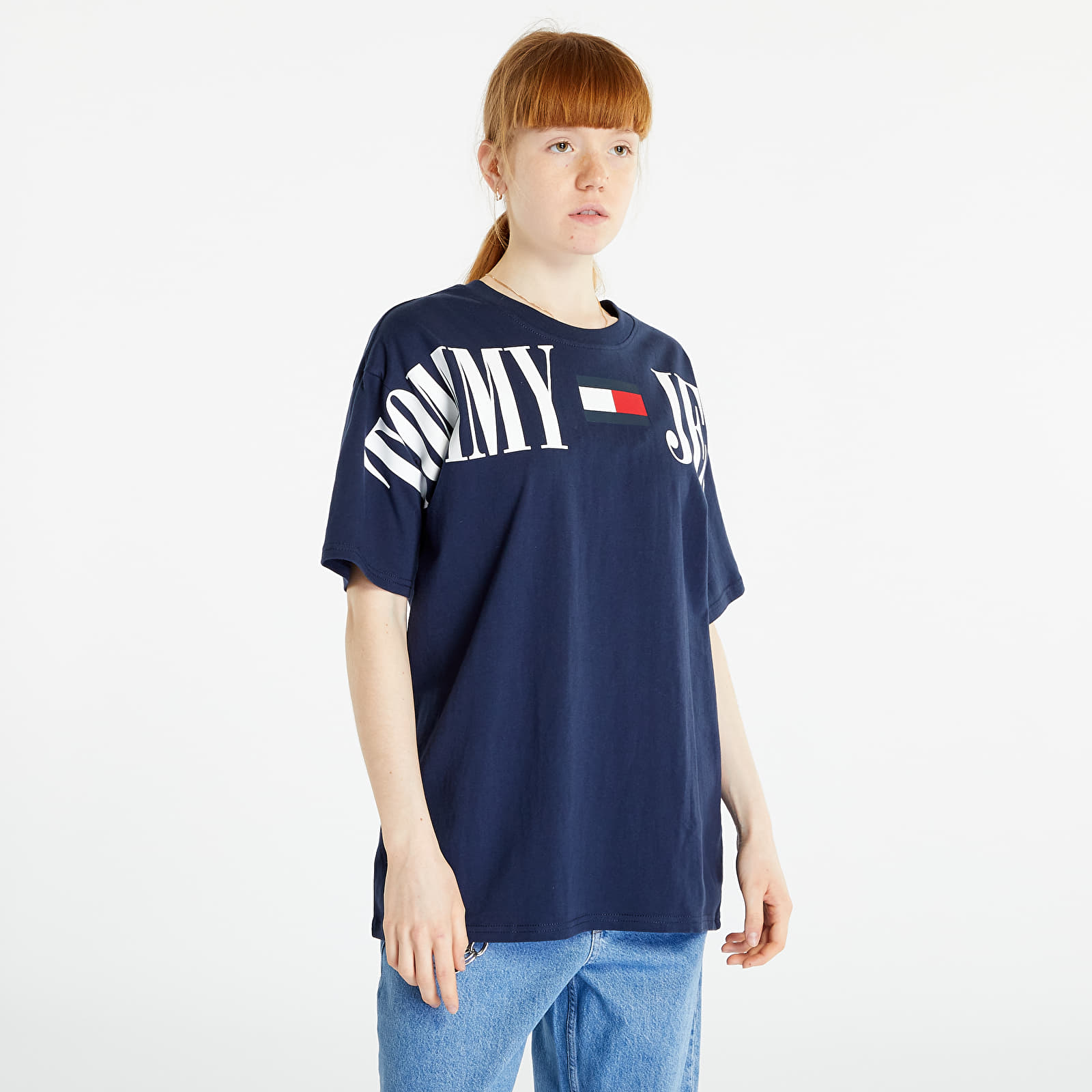 Koszulki TOMMY JEANS Oversized Archive 1 T-Shirt Twilight Navy